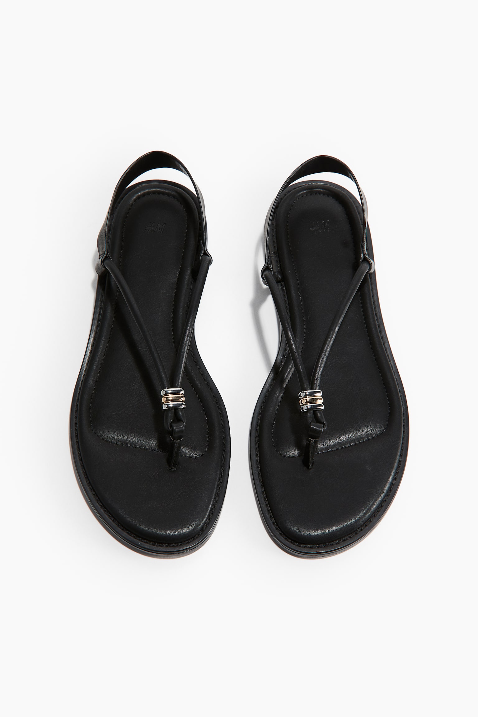 Strappy Sandals - Black - 4