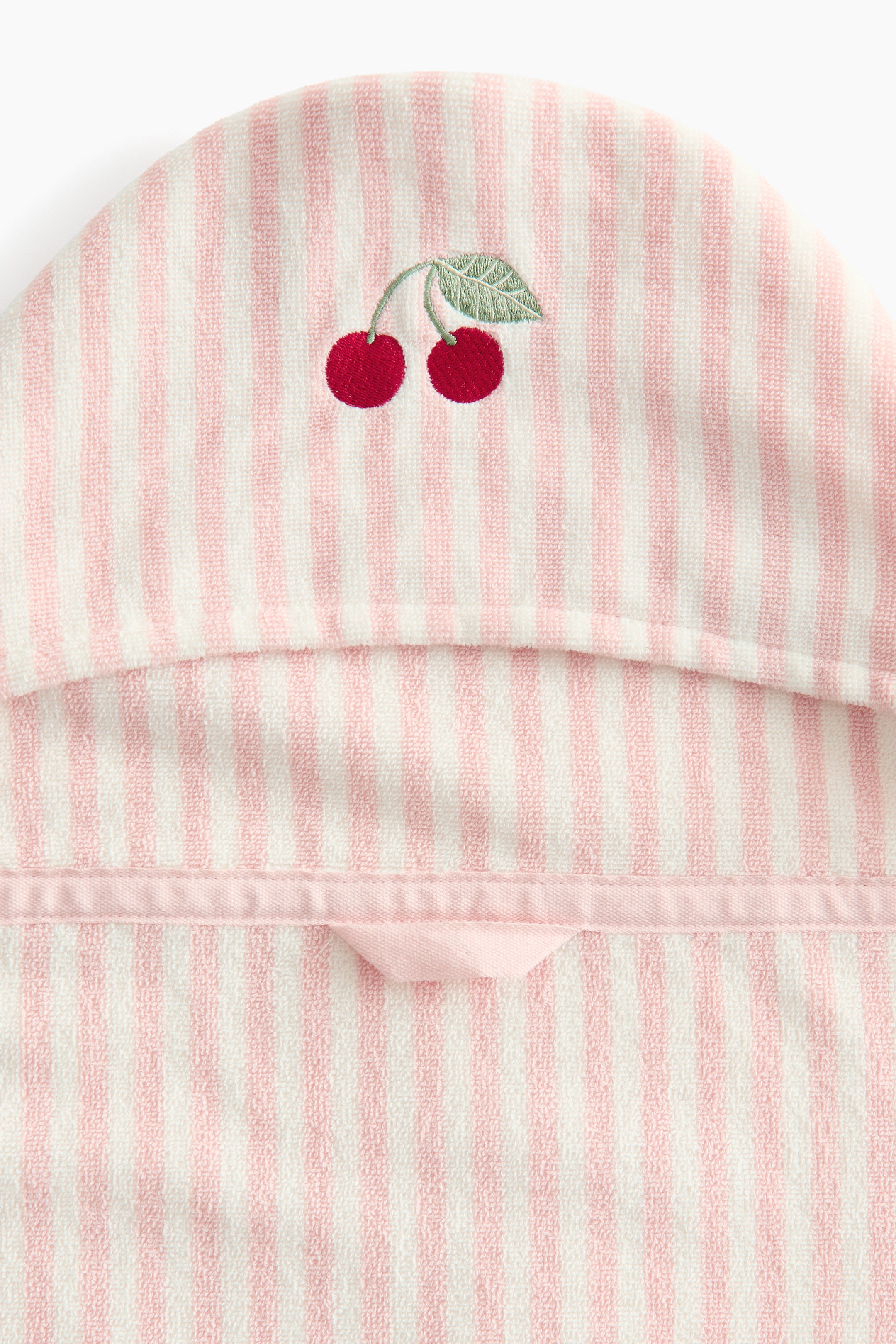 Embroidered-Detail Hooded Bath Towel
