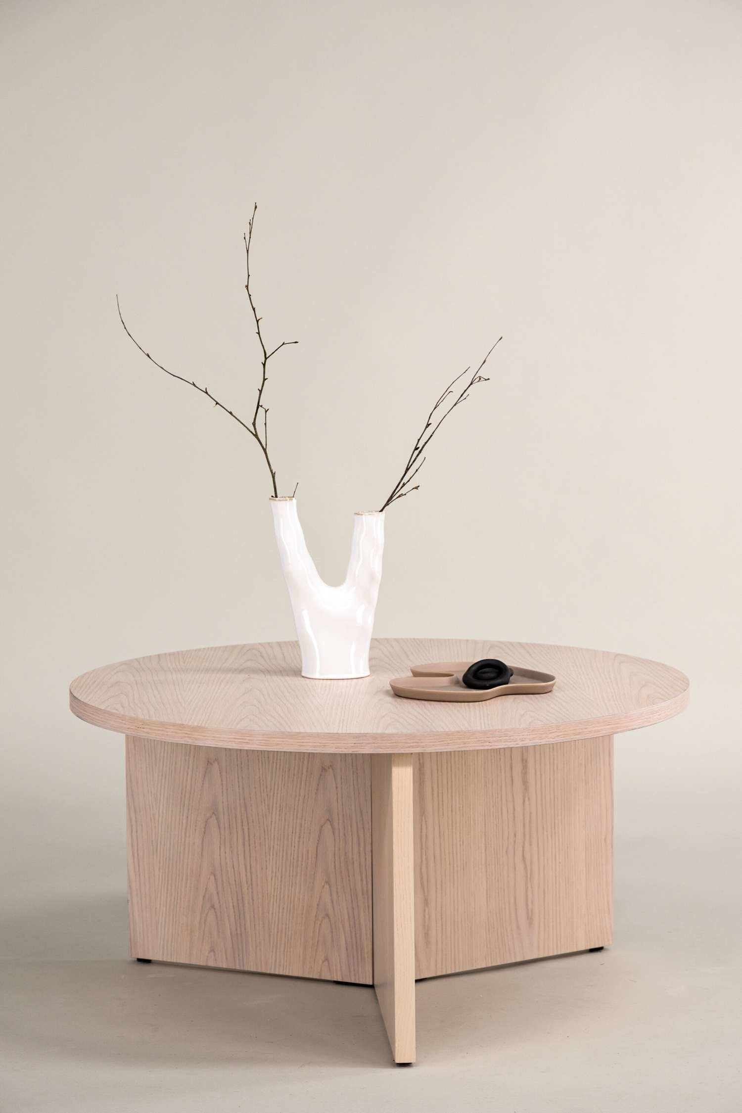 Saltö Sofa Table - Mdf, Whitewash/Mdf, Black