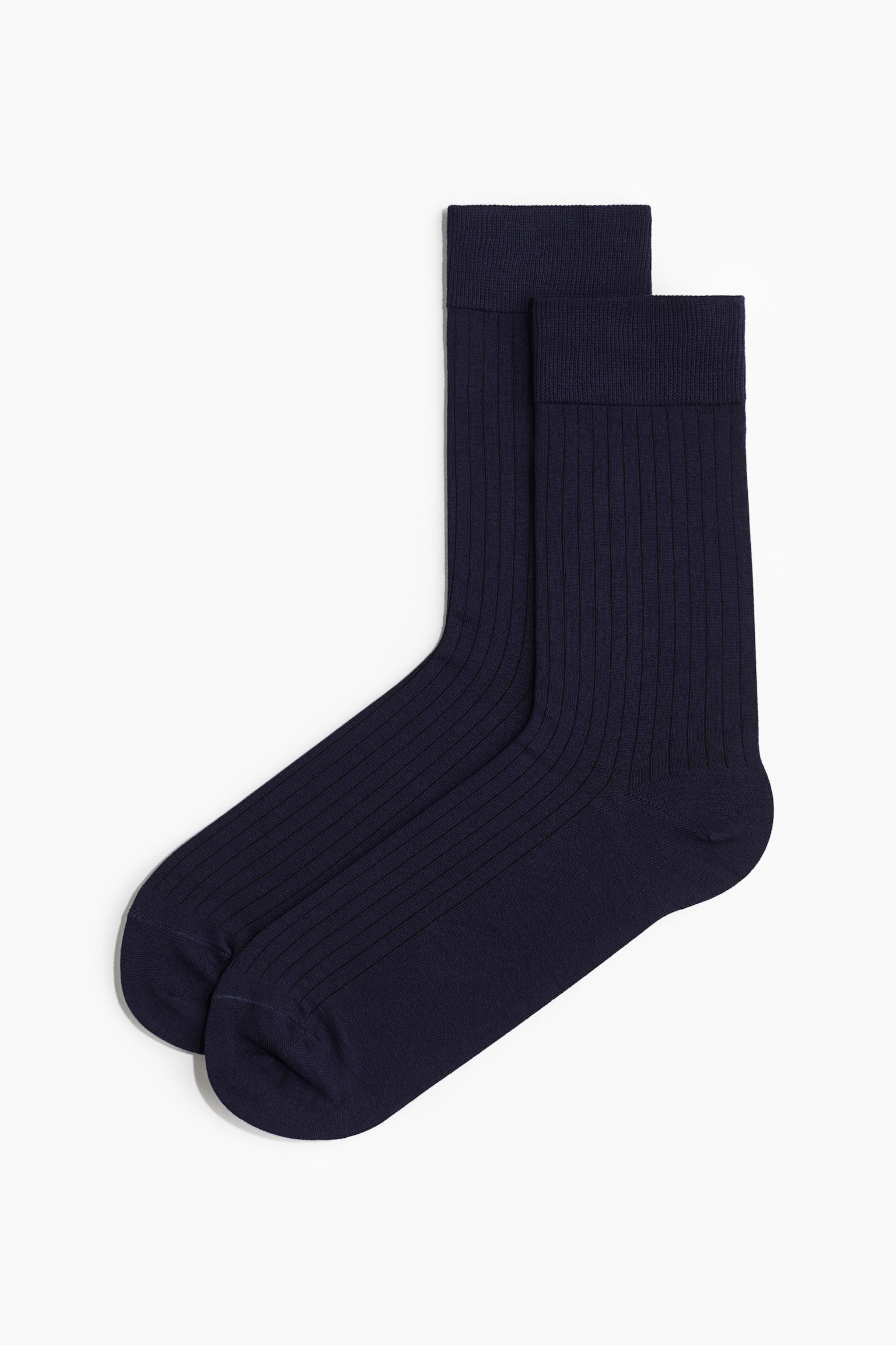 Fine-knit socks - Navy blue/Black/Striped - 3