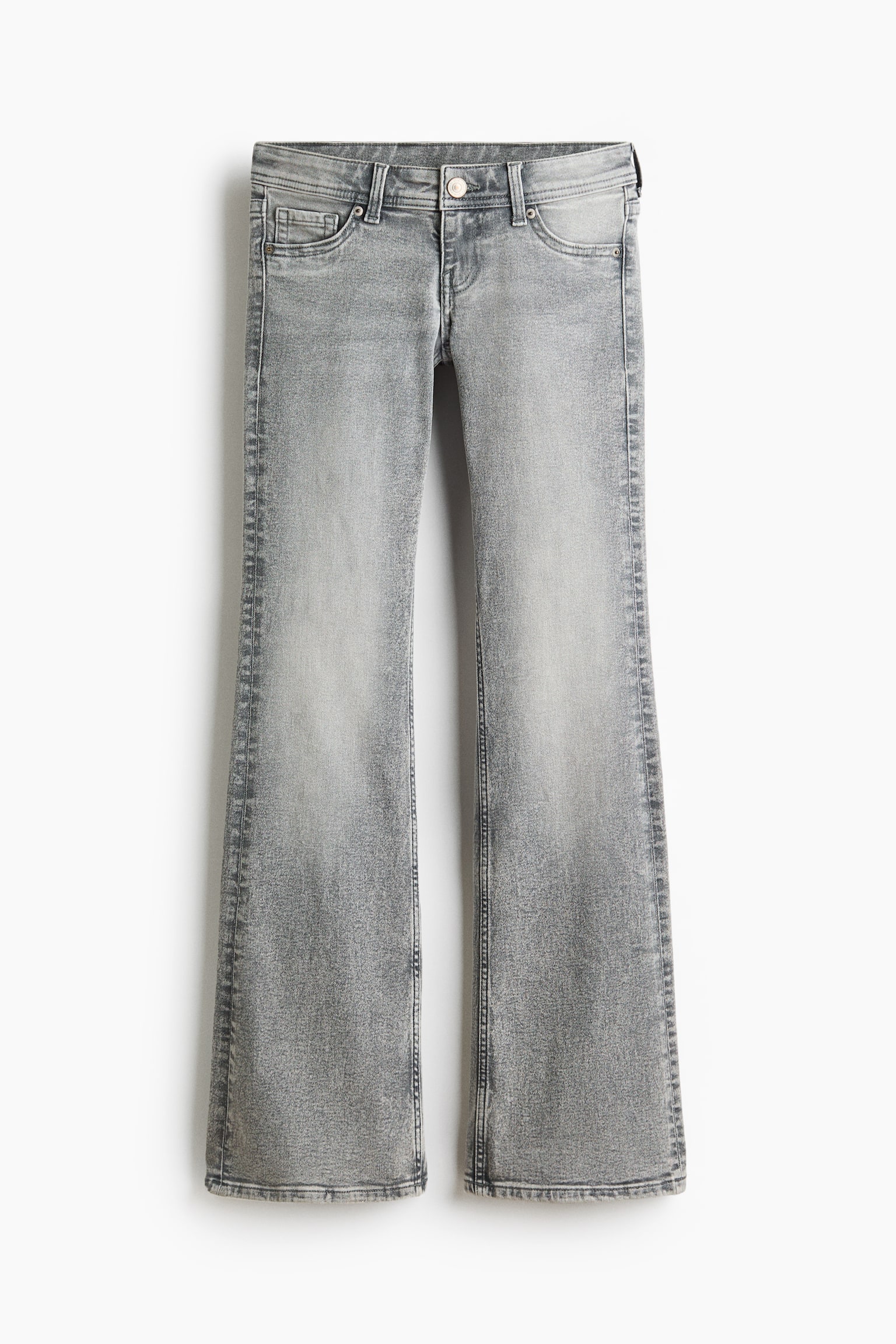 Flared Ultra Low Waist Jeans - Svetla teksas siva/Svetla teksas plava/Teksas plava/Tamna teksas plava - 1