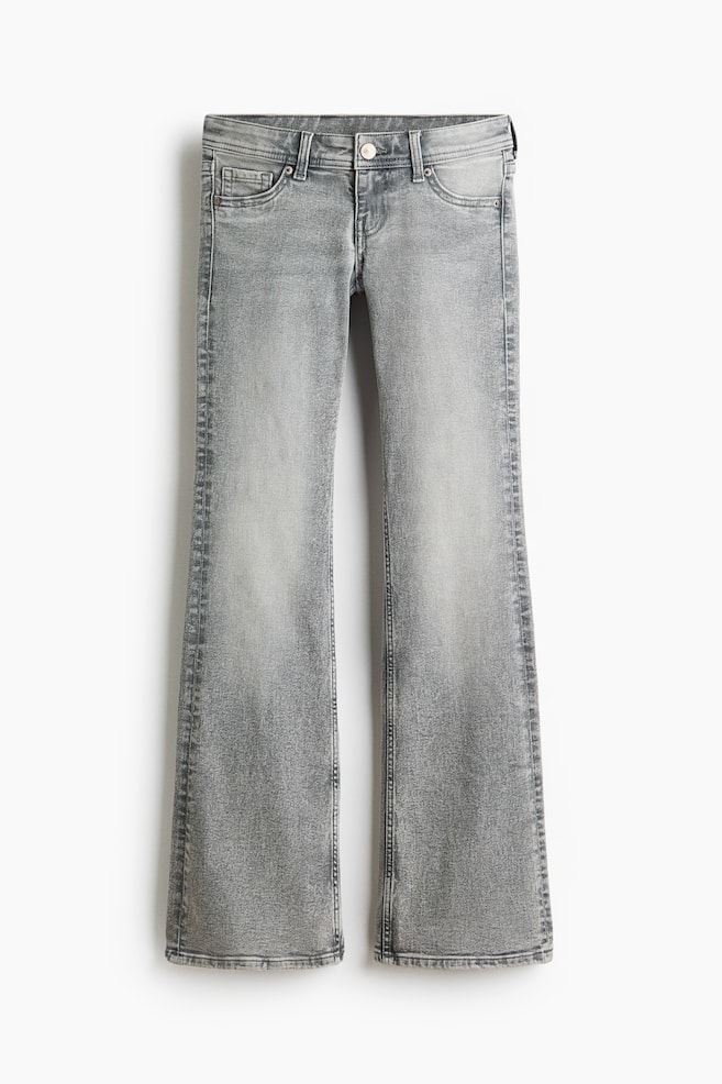 Flared Ultra Low Waist Jeans - Light denim grey/Dark denim blue/Denim blue/Light denim blue - 1