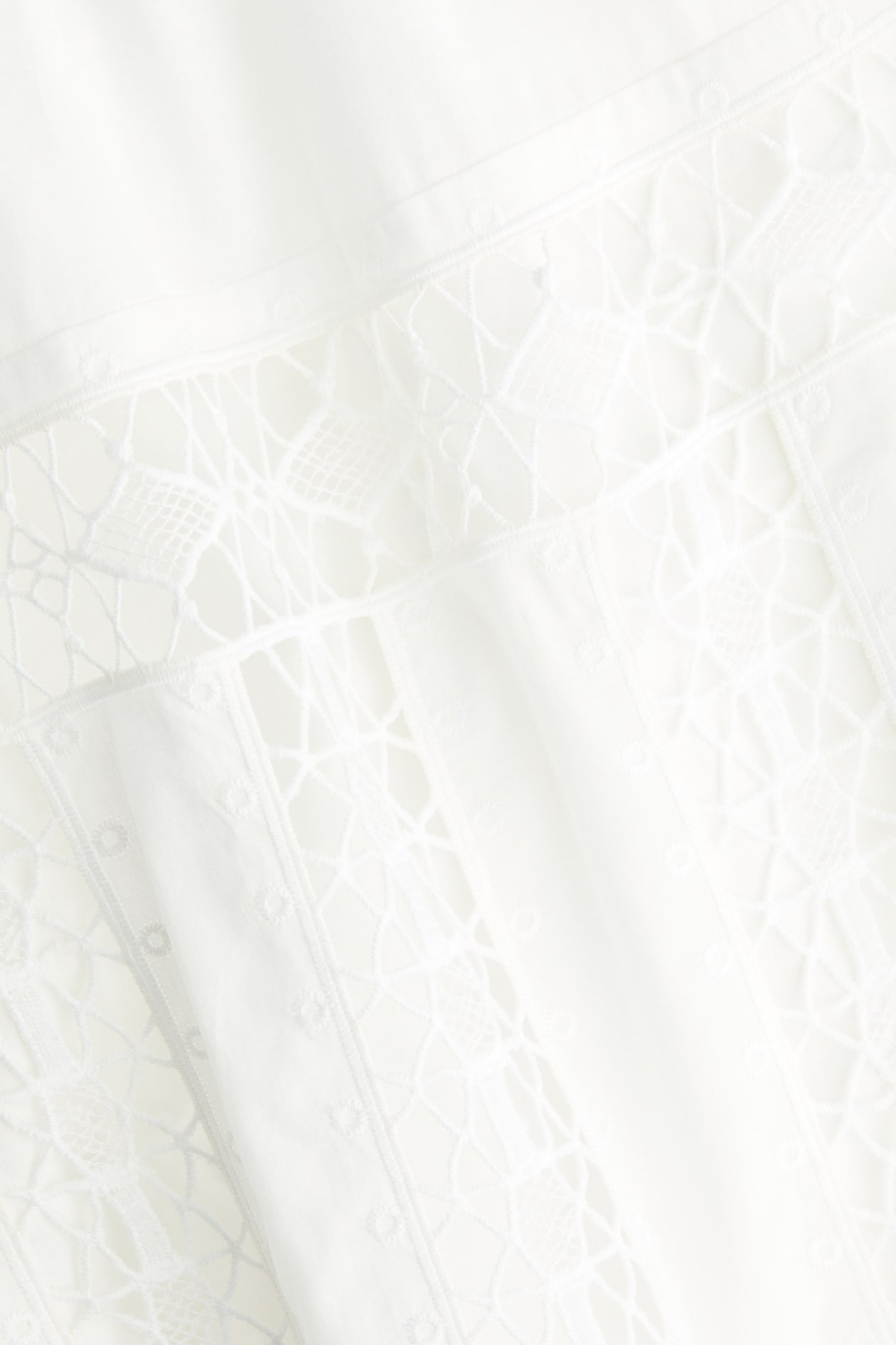 Lace-Inset Cotton Dress - image 4