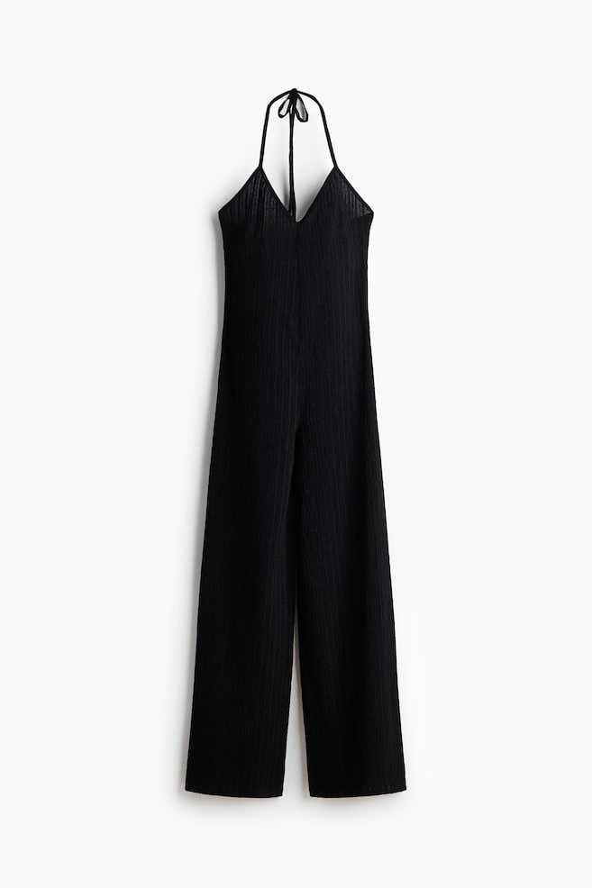 Combi-pantalon dos nu - Noir/Bleu foncé - 1