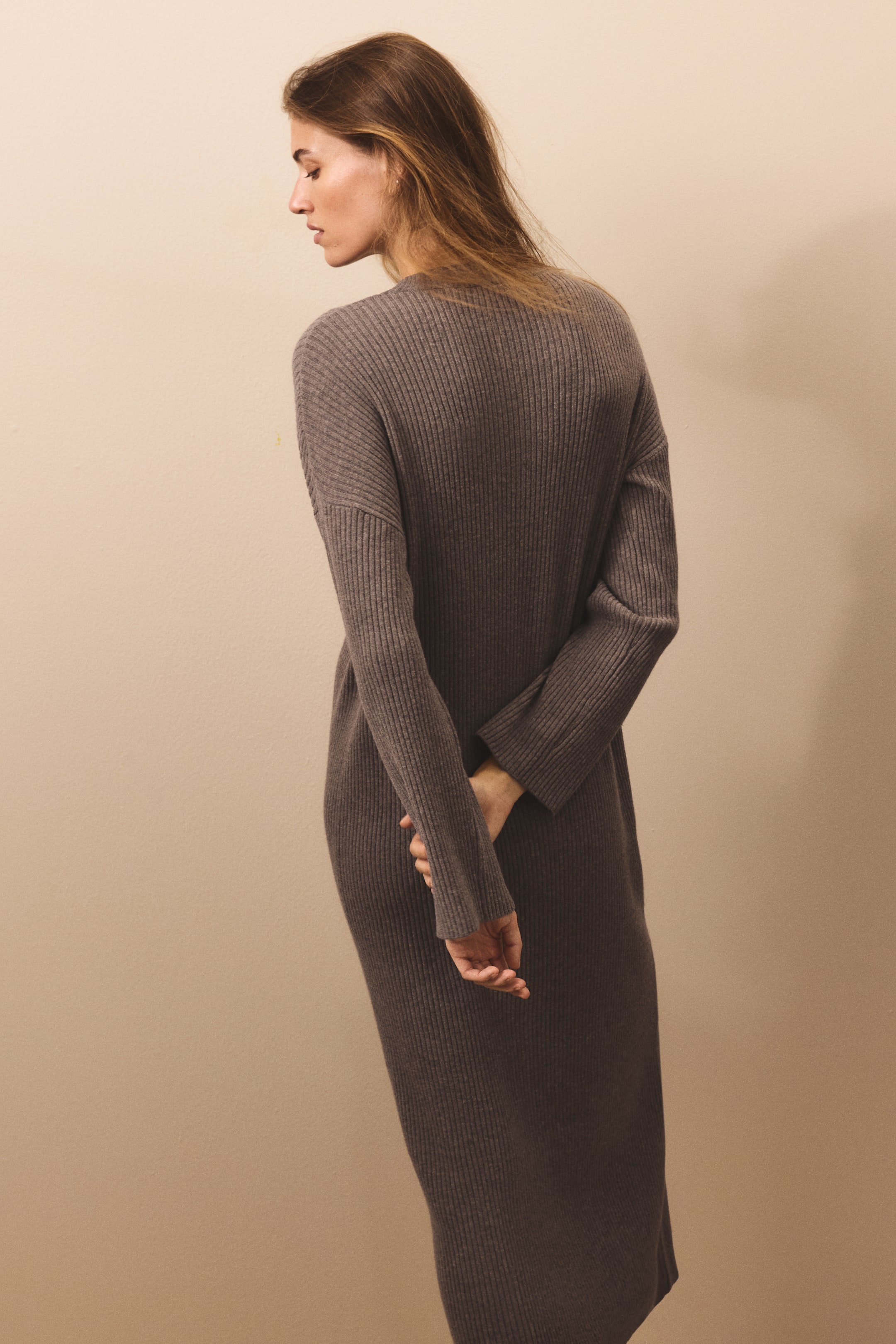 Rib-Knit Dress