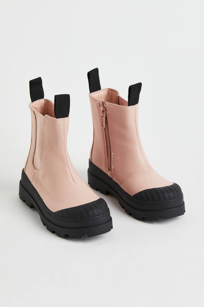 Chelsea boots - Powder pink/Black/Khaki green - 2