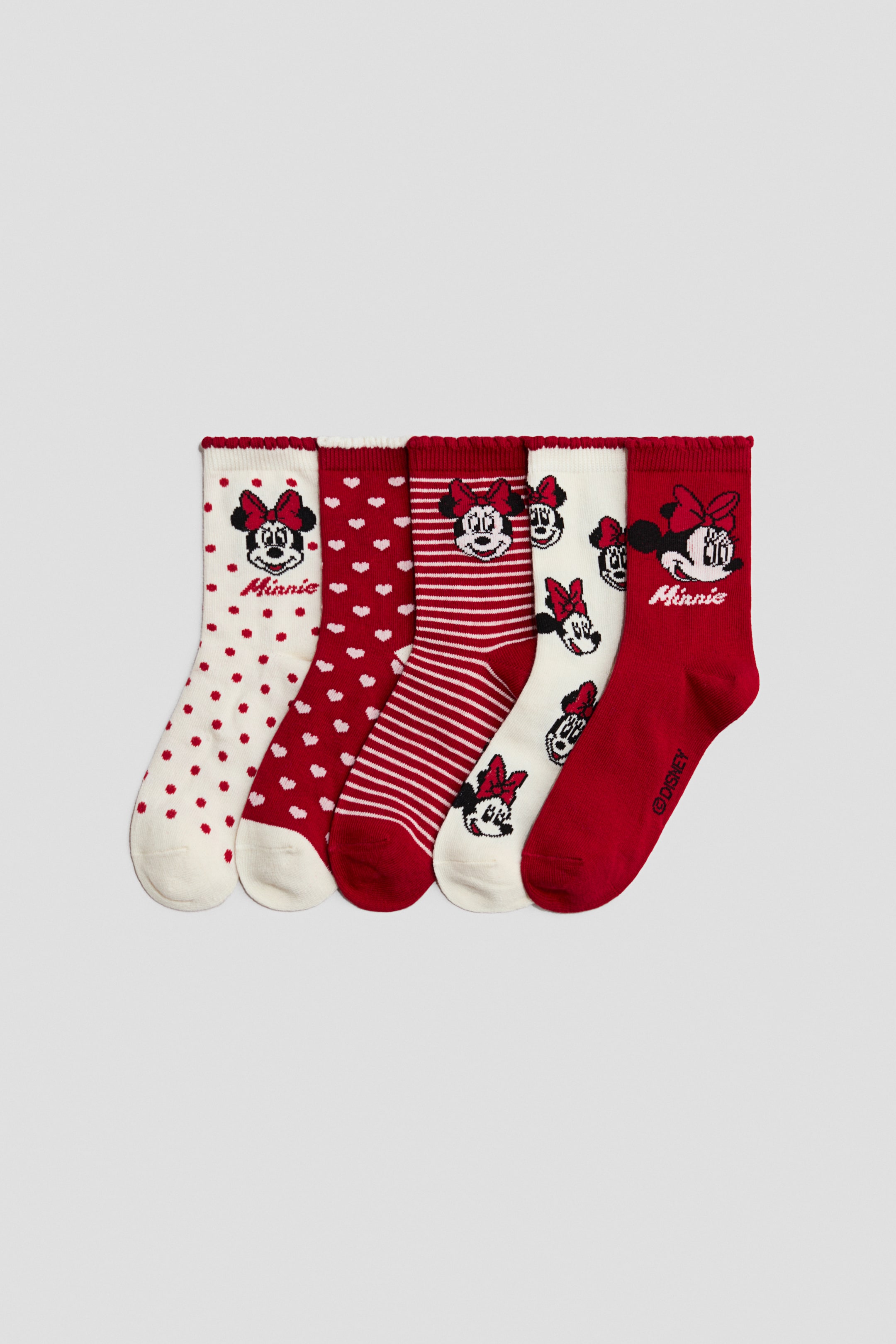 Ampliar la imagen: 5-pack Calcetines con diseño - Rojo/Minnie Mouse - Kids | H&M MX 1