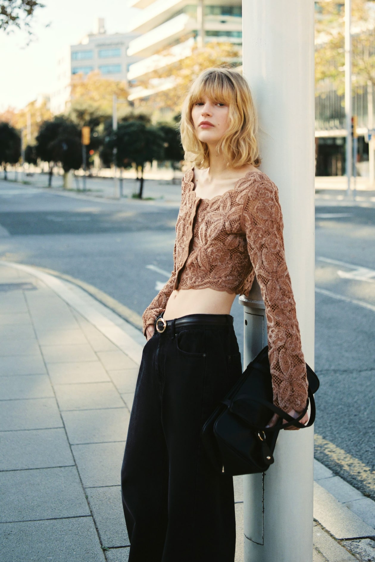 Crochet-Look Crop Top - image 3