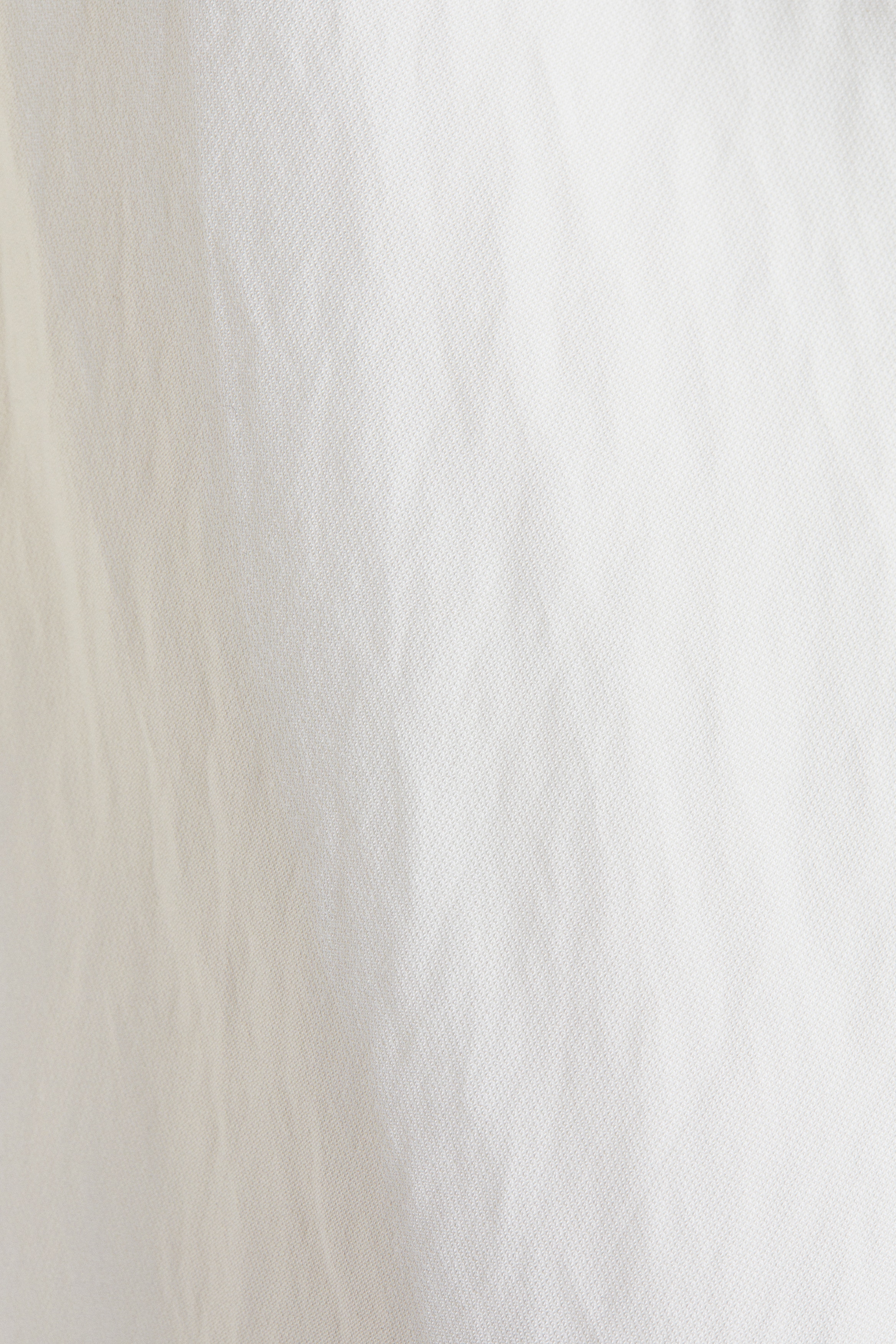 Square-neck twill dress