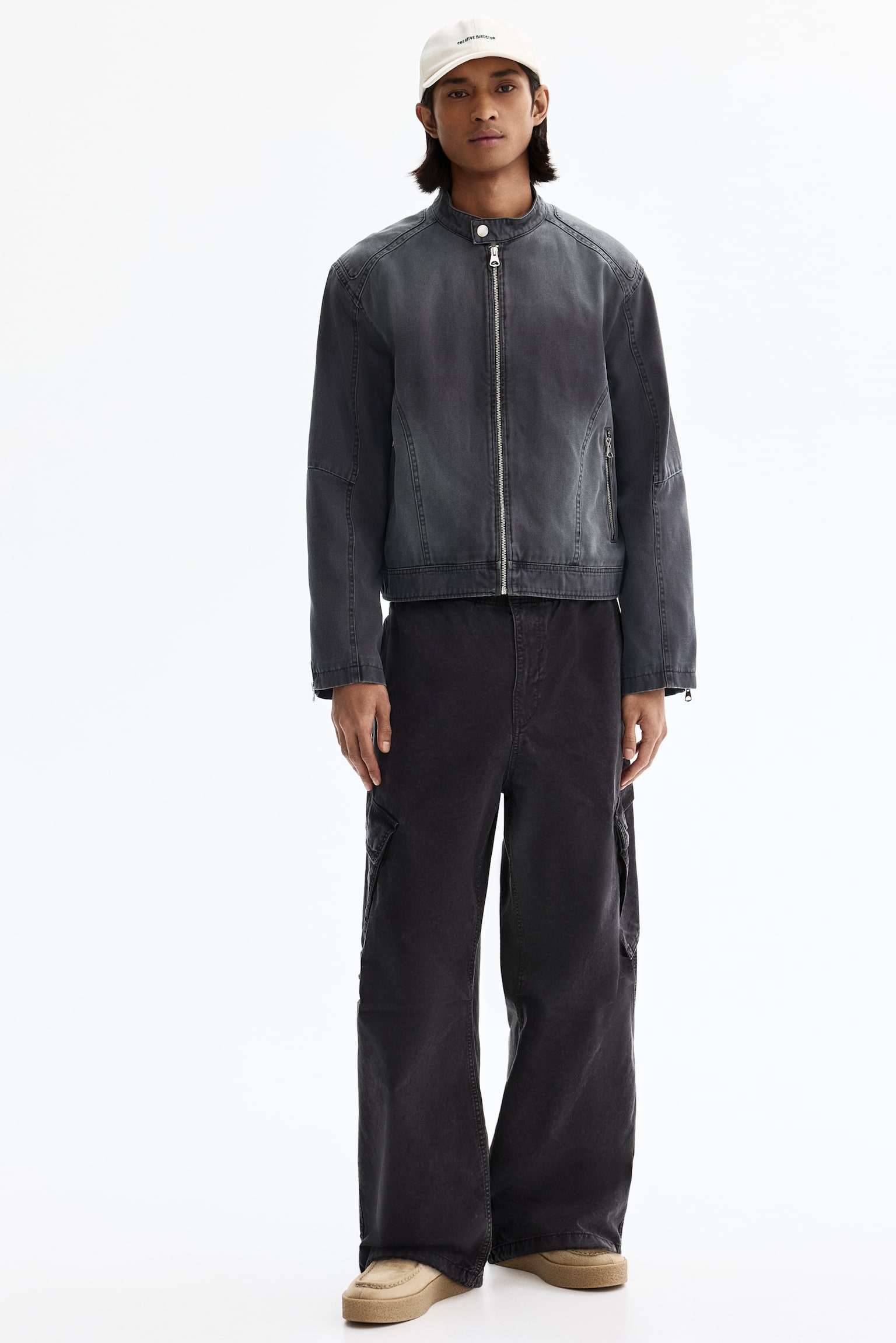 Chamarra racer - Gris - 3