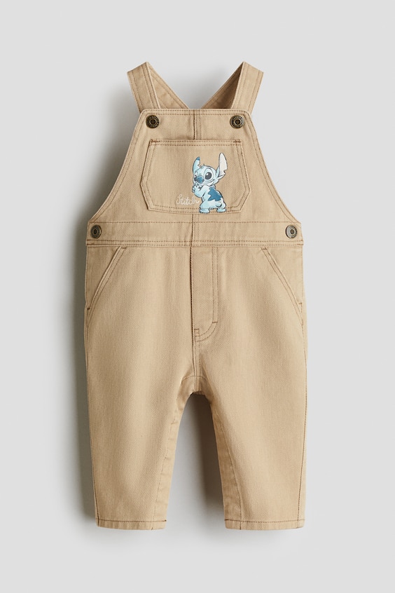 Детские комбинезоны H&M Motif-Detail Twill Overalls
