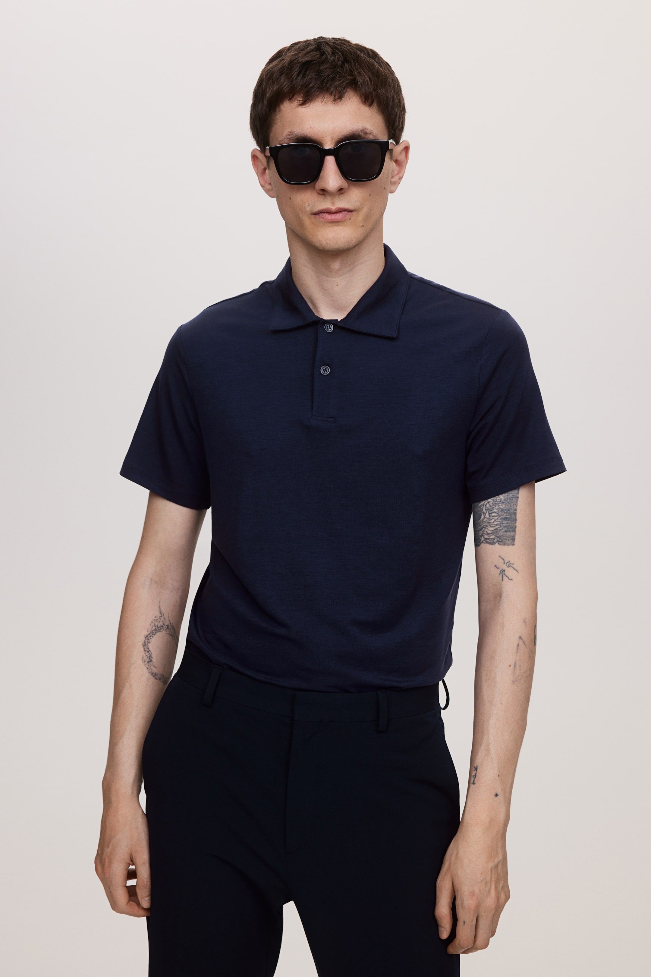 Slim Fit Lyocell Polo Shirt