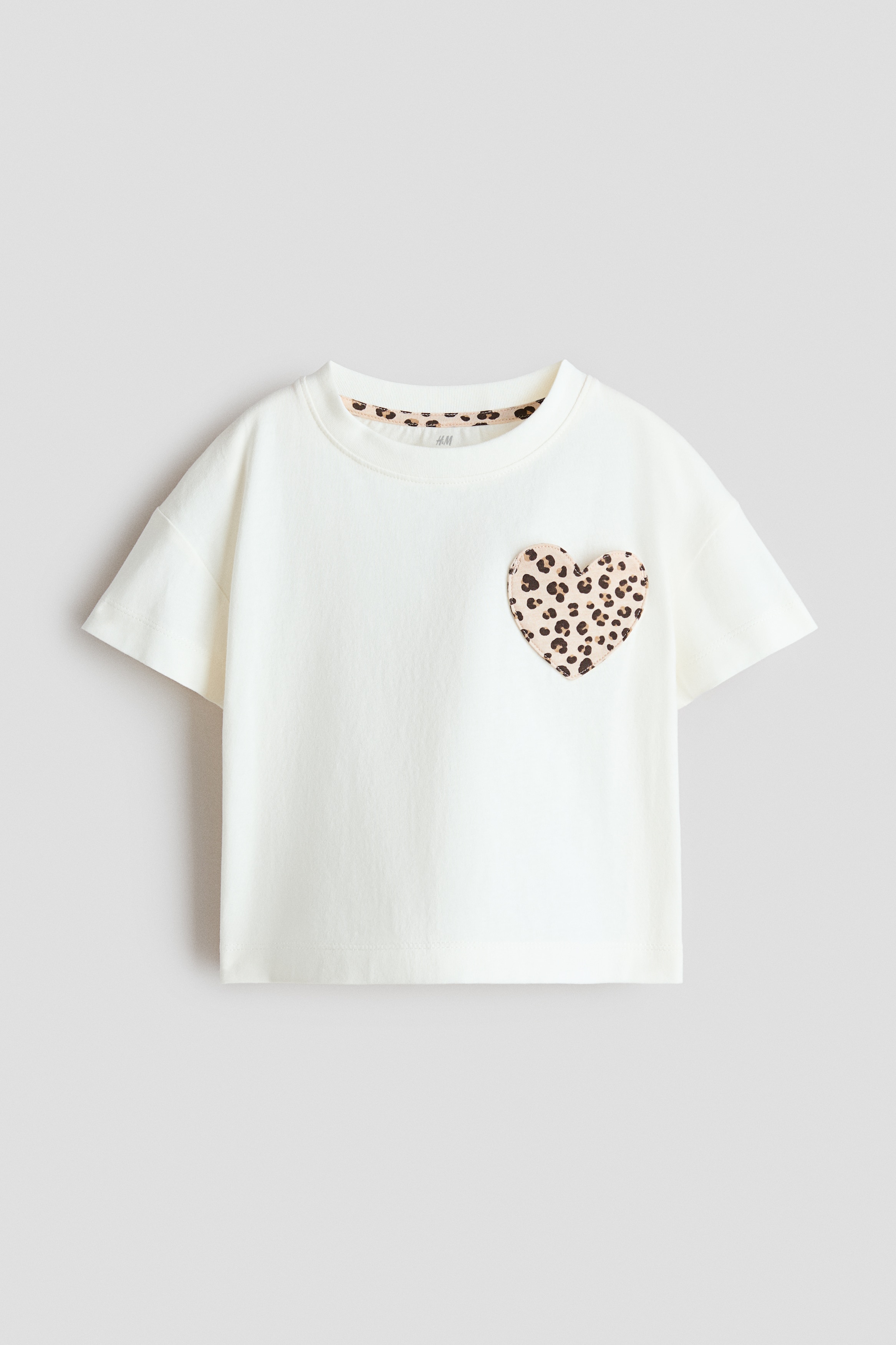 デザインTシャツ - ホワイト／ハート - Kids | H&M JP