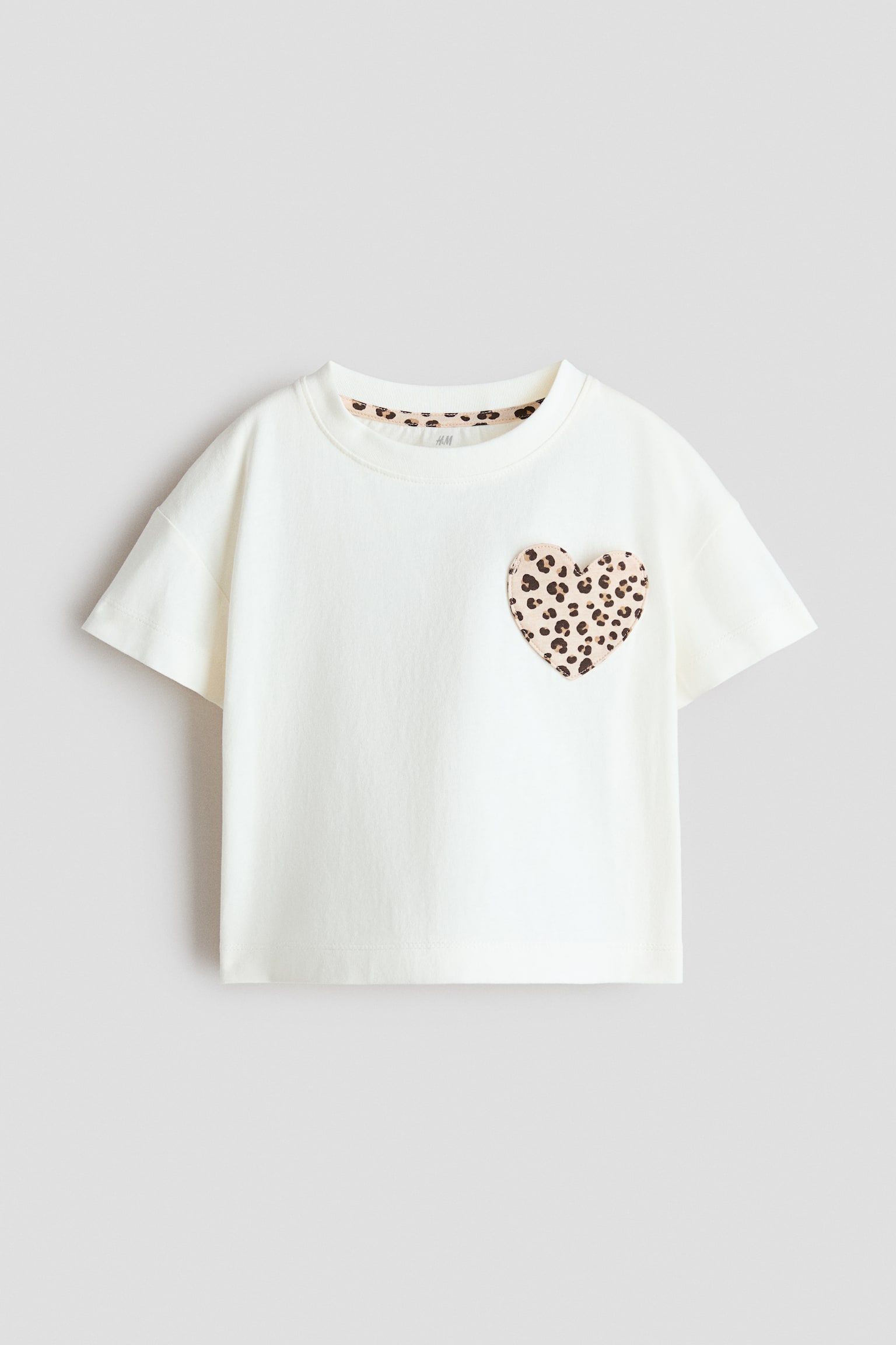 Playera con diseño - Blanco/Corazón/Blanco/Corazones - 1