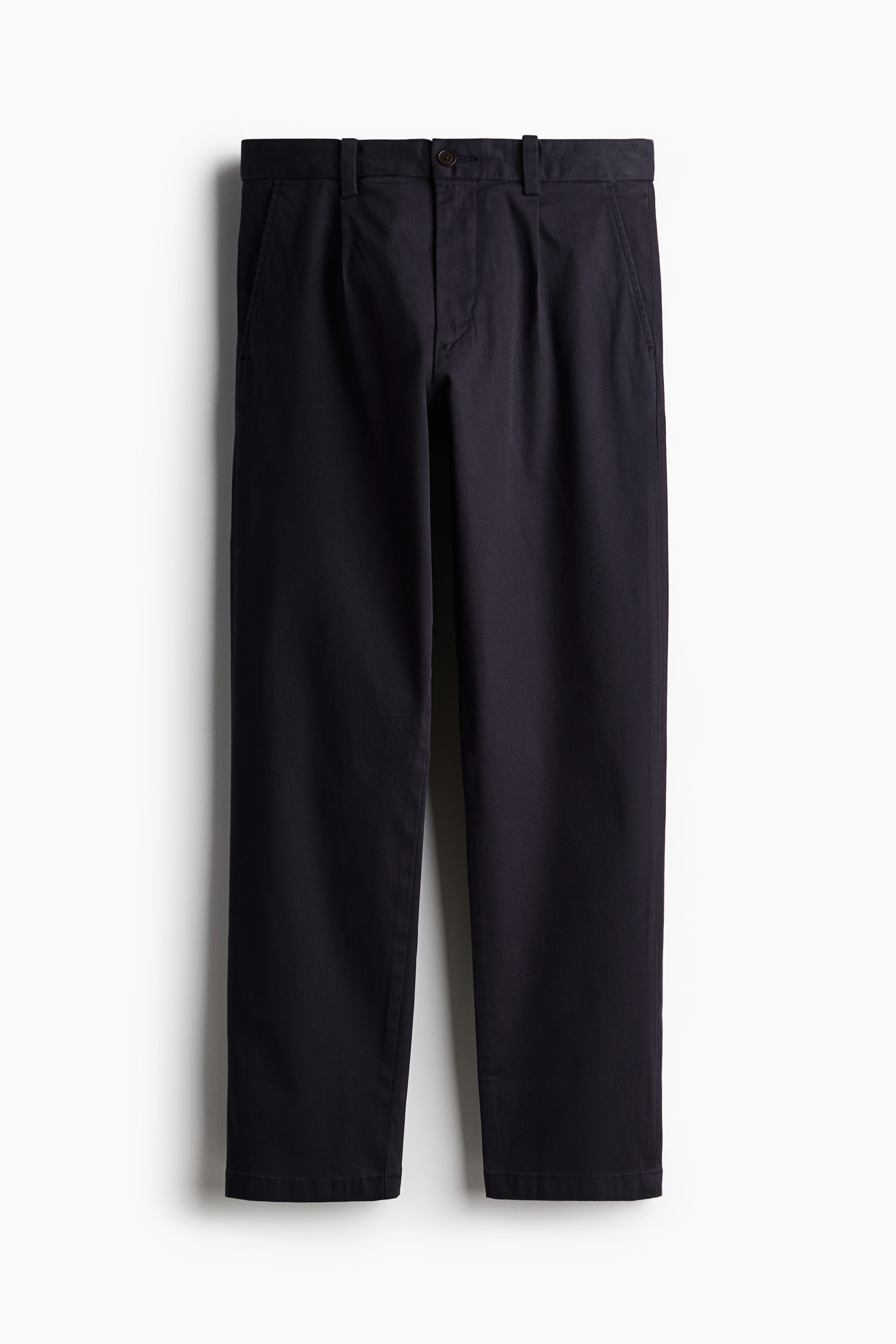 Chinos i bomull Regular Fit - Normalhög midja - Lång - Marinblå - HERR | H&M SE 7