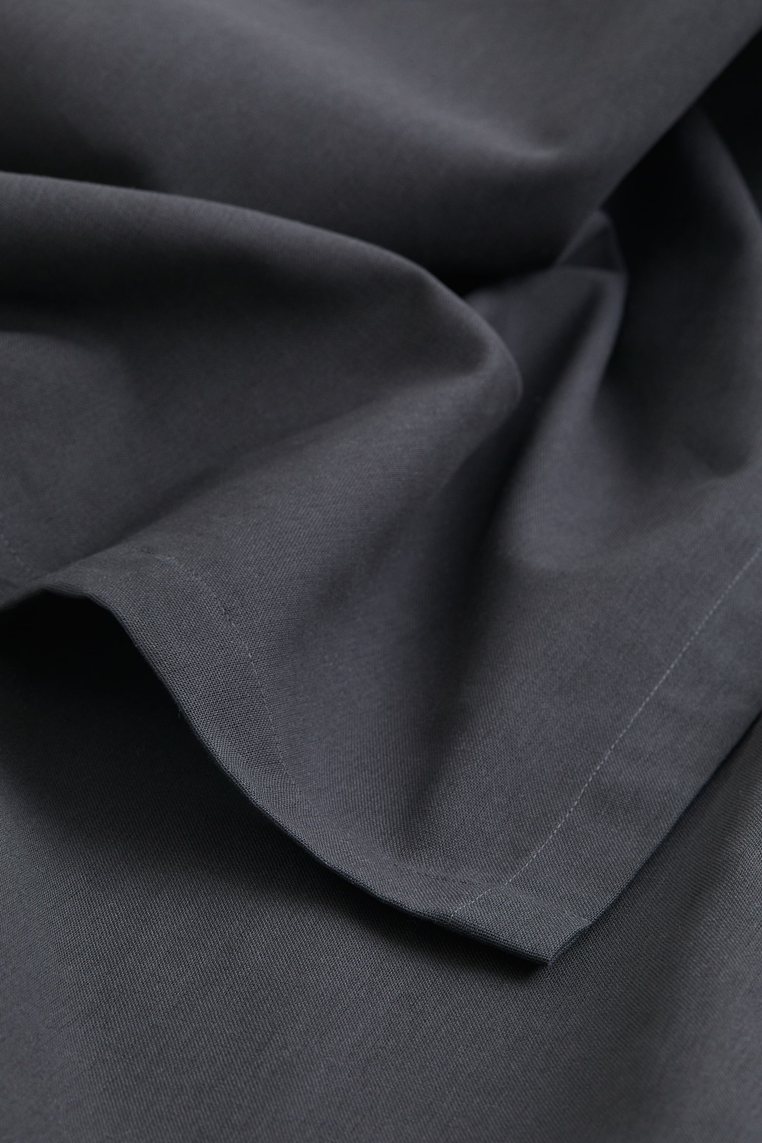 Cotton tablecloth - Dark grey - 5