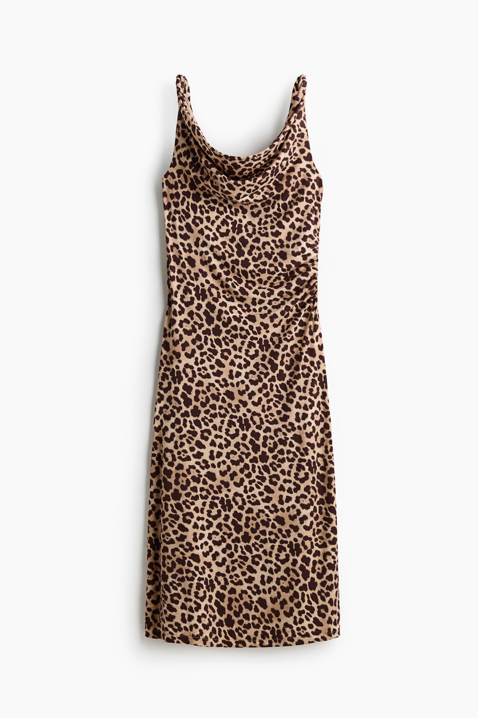 Cowl-neck jersey dress - 2