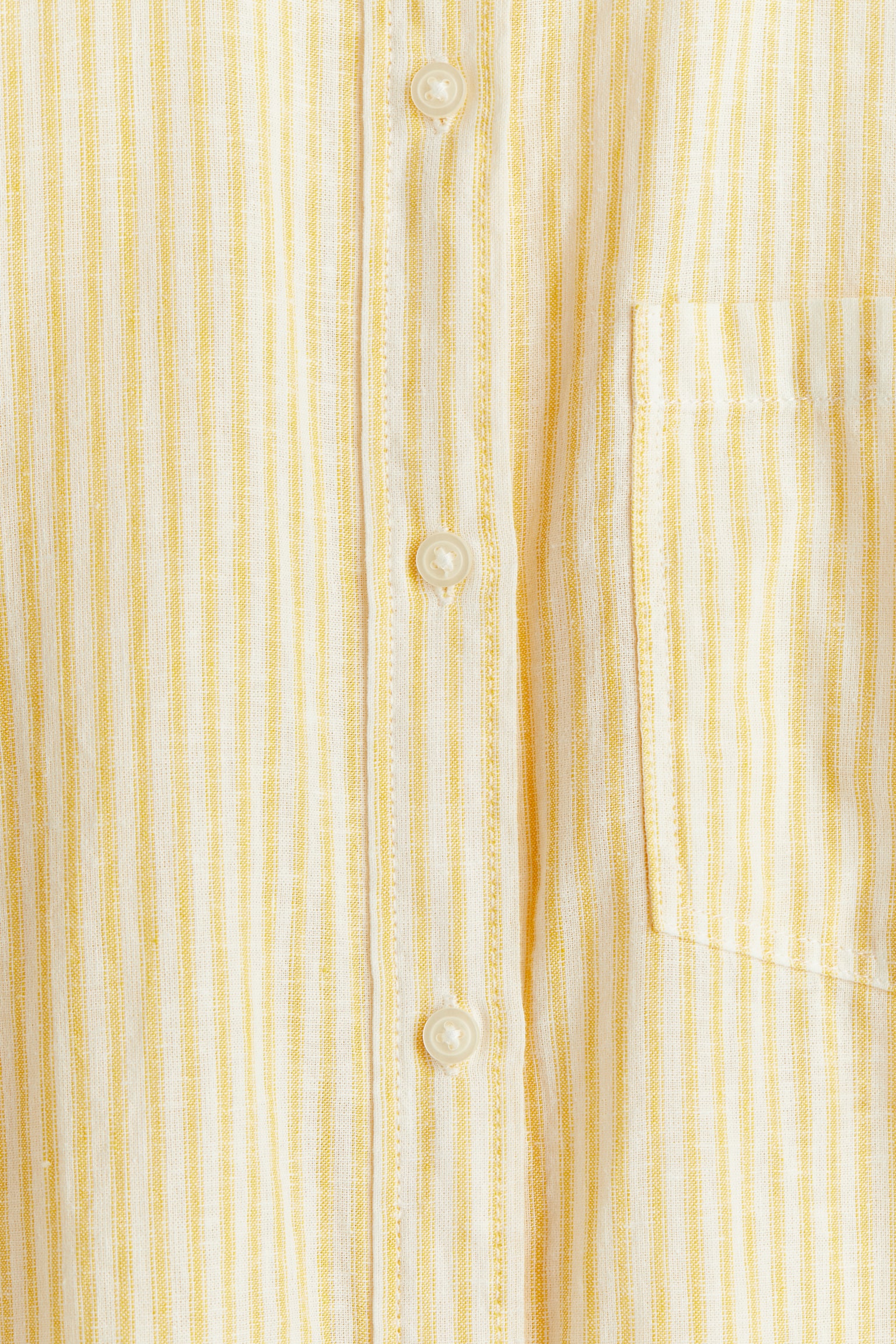 Linen Blend Shirt - Yellow/Stripe/White/Light blue/Light beige/Khaki green/Blue/Bright blue/Black/Blue/White stripe - 5