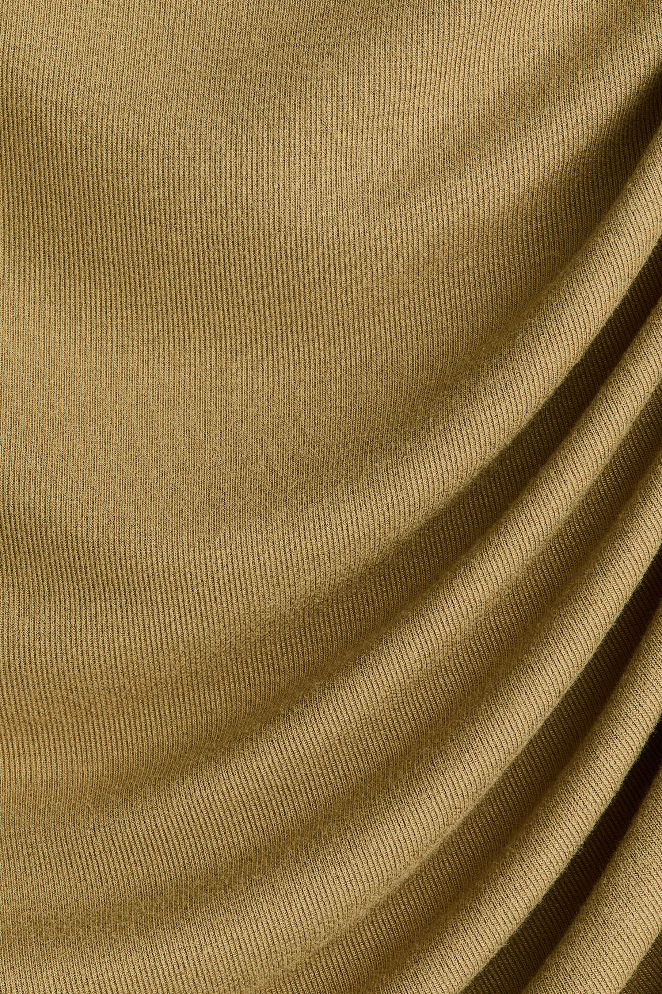 View larger image: Draped viscose top - Golden olive - Ladies | H&M IN 6