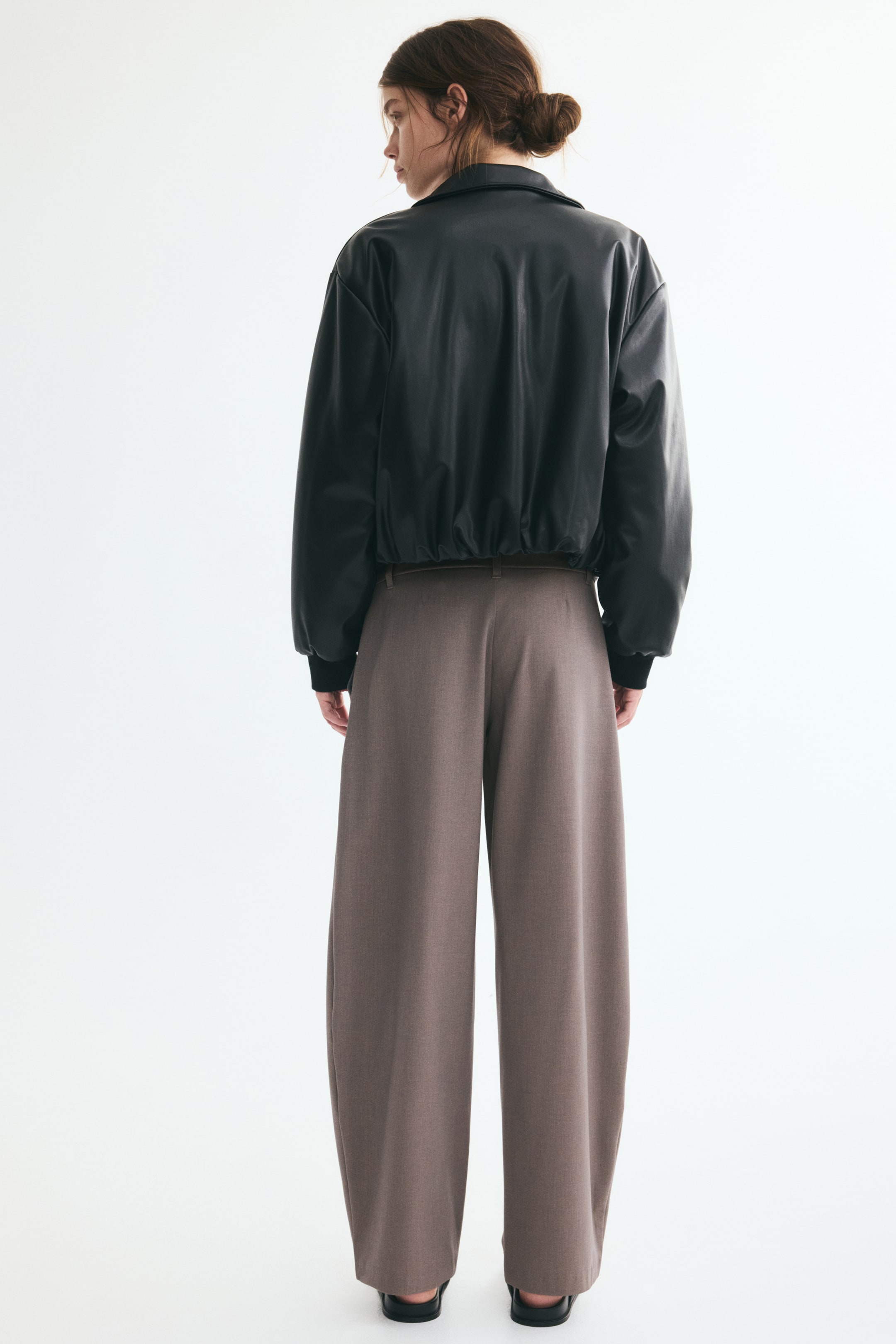 Dressy Barrel-Leg Pants