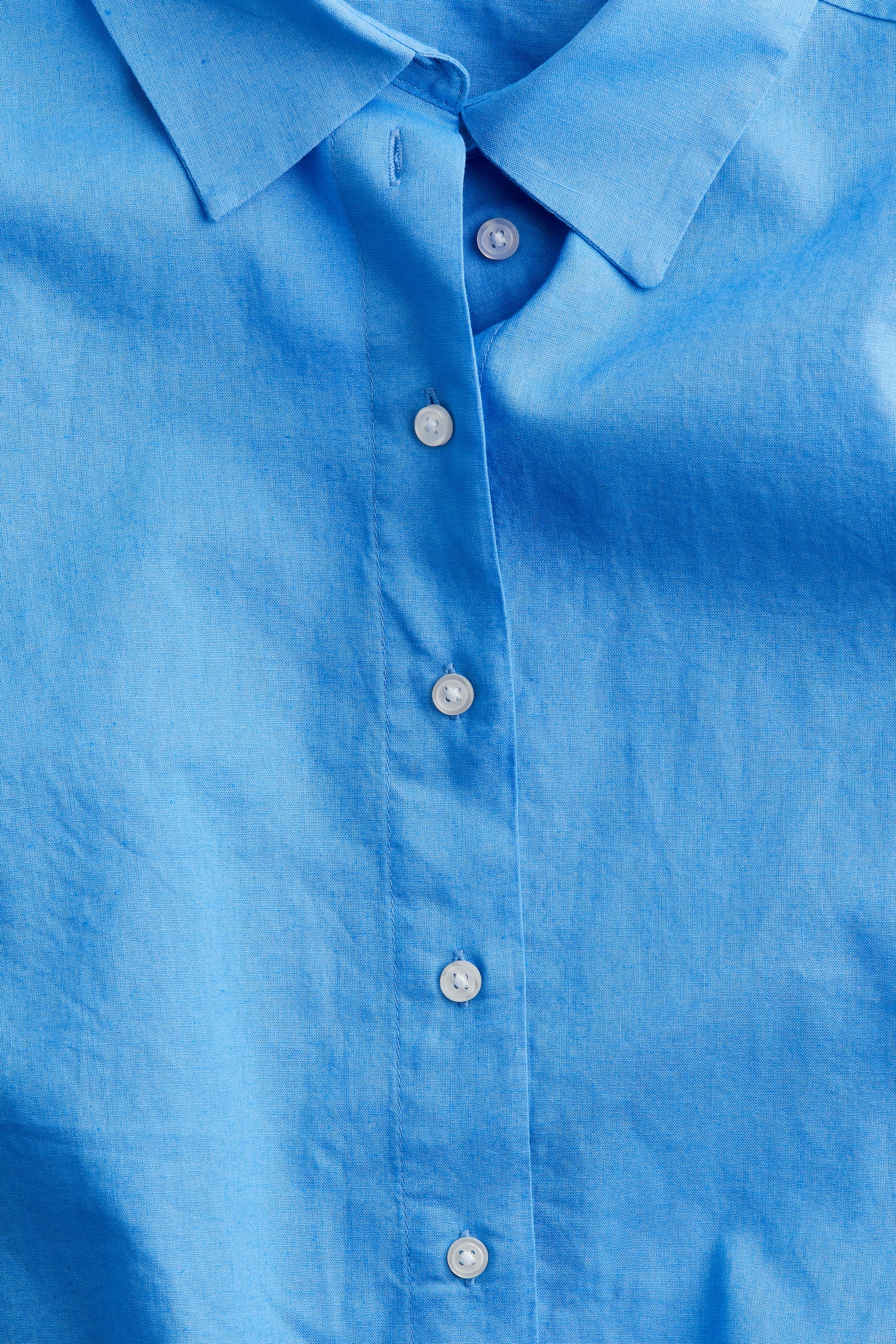 Linen Blend Shirt - Blue/Light beige/Stripe/Bright blue/Stripe/Light beige/Greige - 4