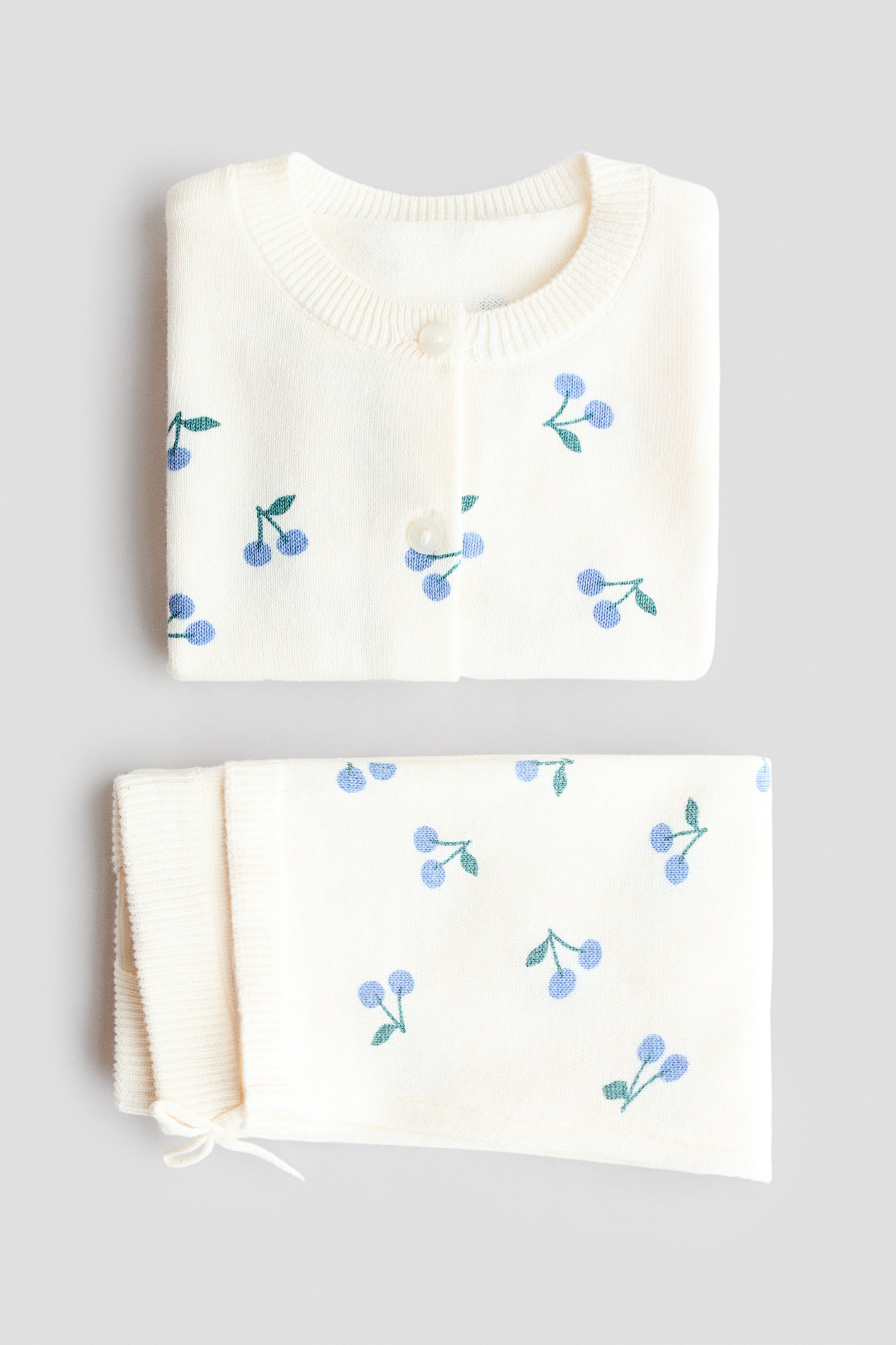 2-Piece Fine-Knit Cotton Set