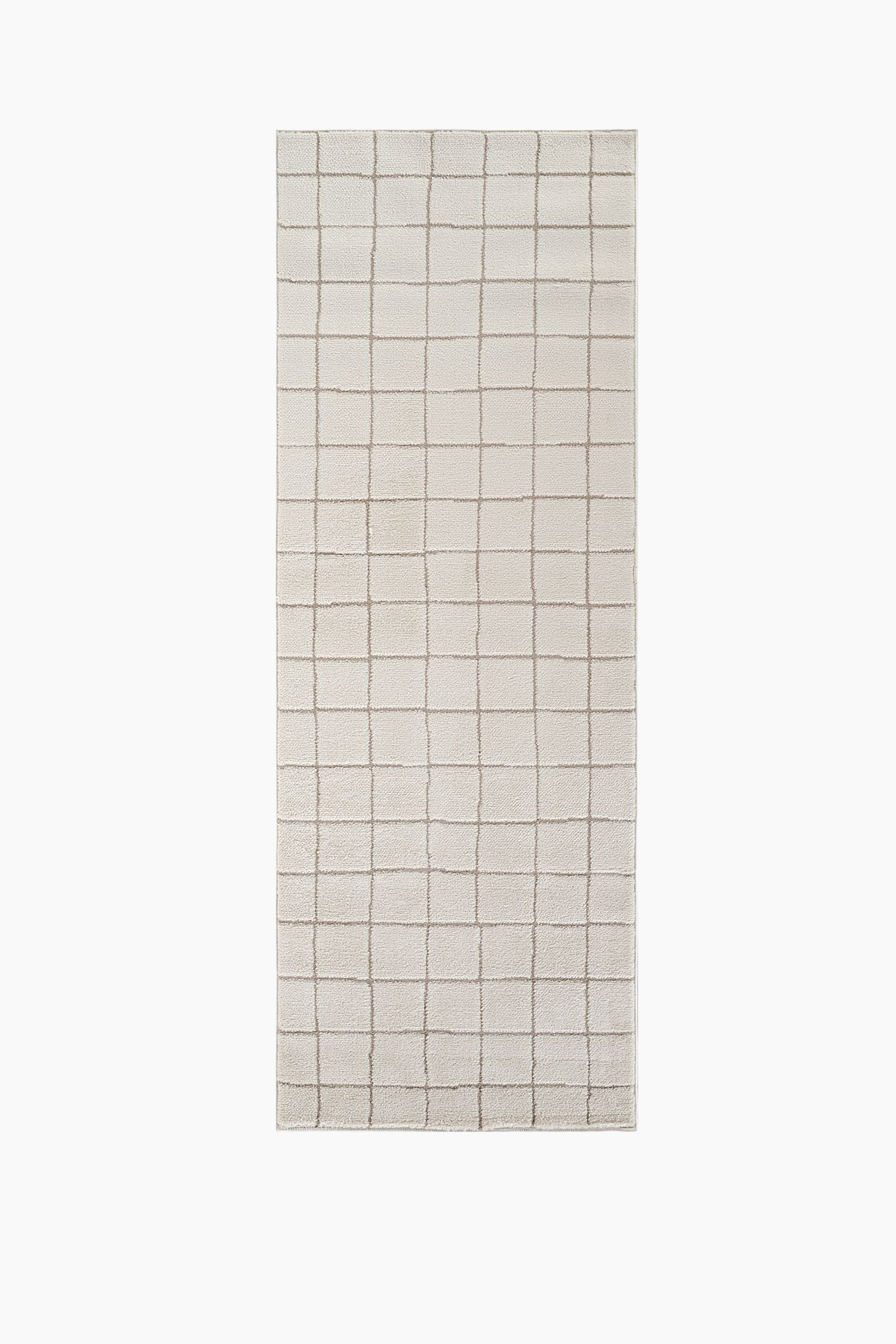 Cascade Modern High Pile Designer Rug - Ivory/Beige