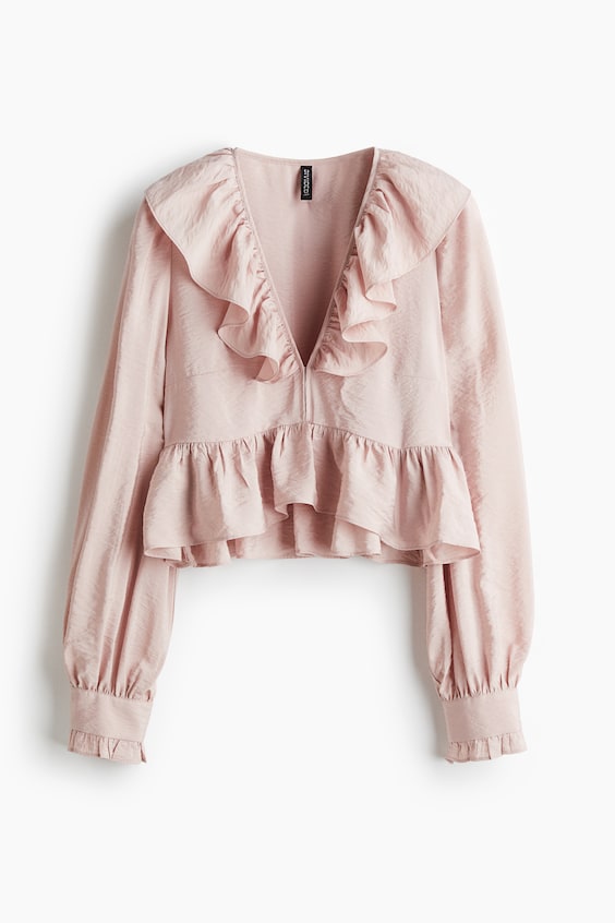 Женские блузки H&M Flounced Blouse