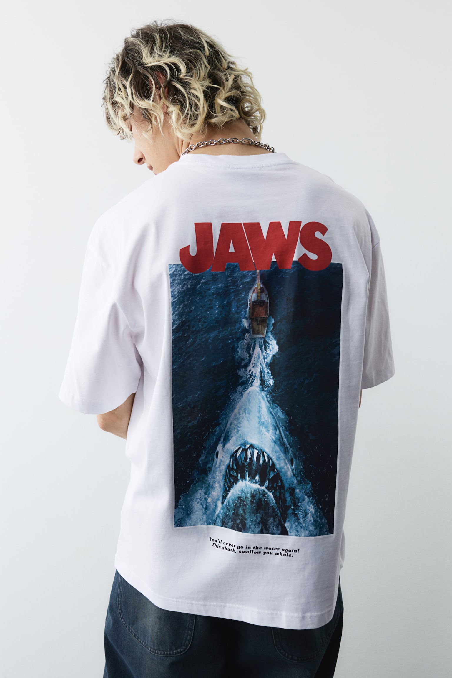 Relaxed Fit T-shirt - White/Jaws/White/Kodak/White/2Pac/White/Rocky/White/Discovery Channel - 1