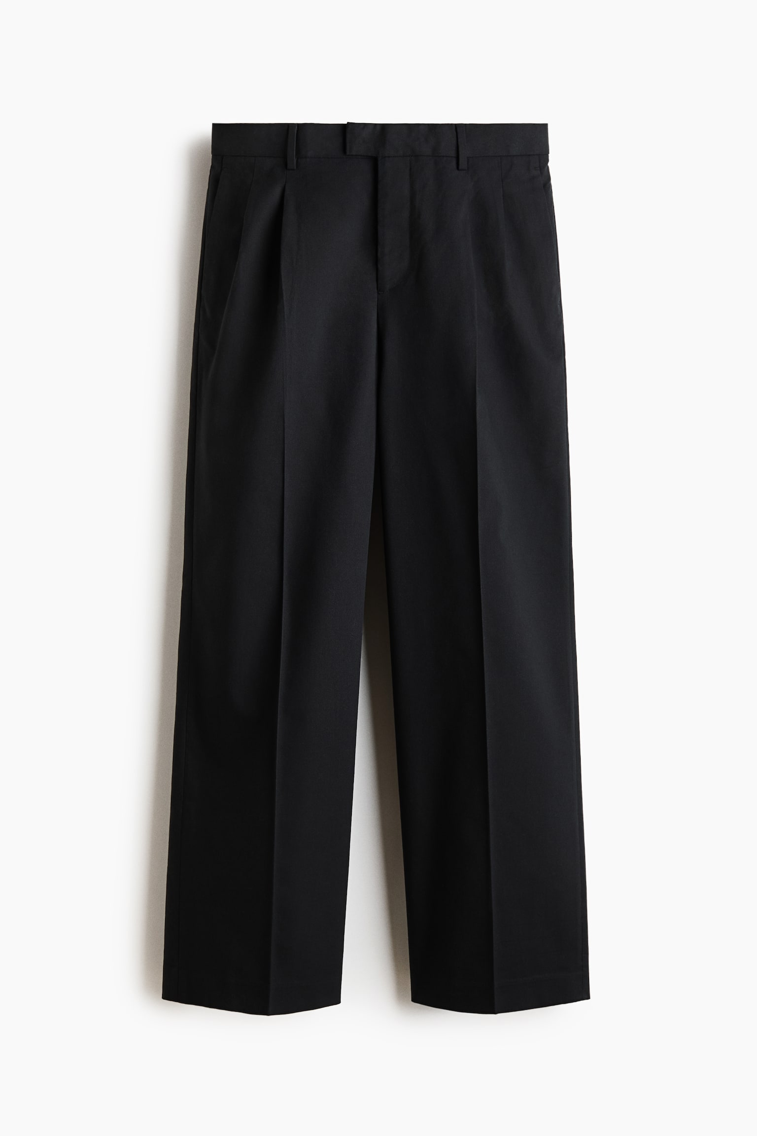 Elegantne pantalone Loose Fit - Crna/Crna/Kaki zelena/Smeđa