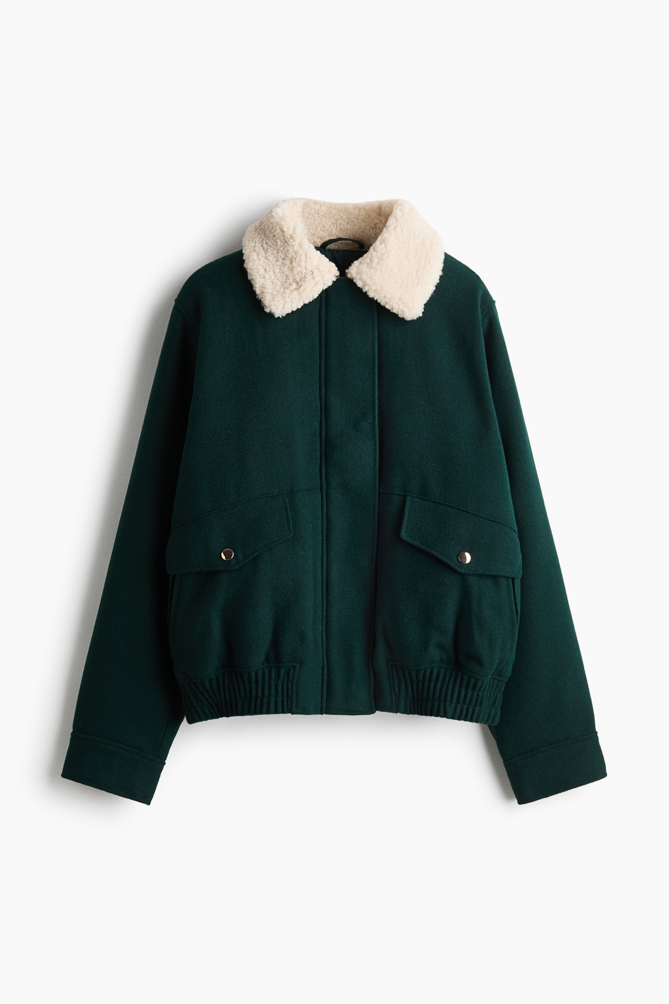 Padded jacket - Dark green/Dark beige