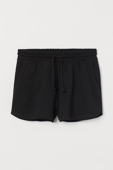 Sweatshirt shorts High Waist - High waist - Short - Black - Ladies | H&M GB