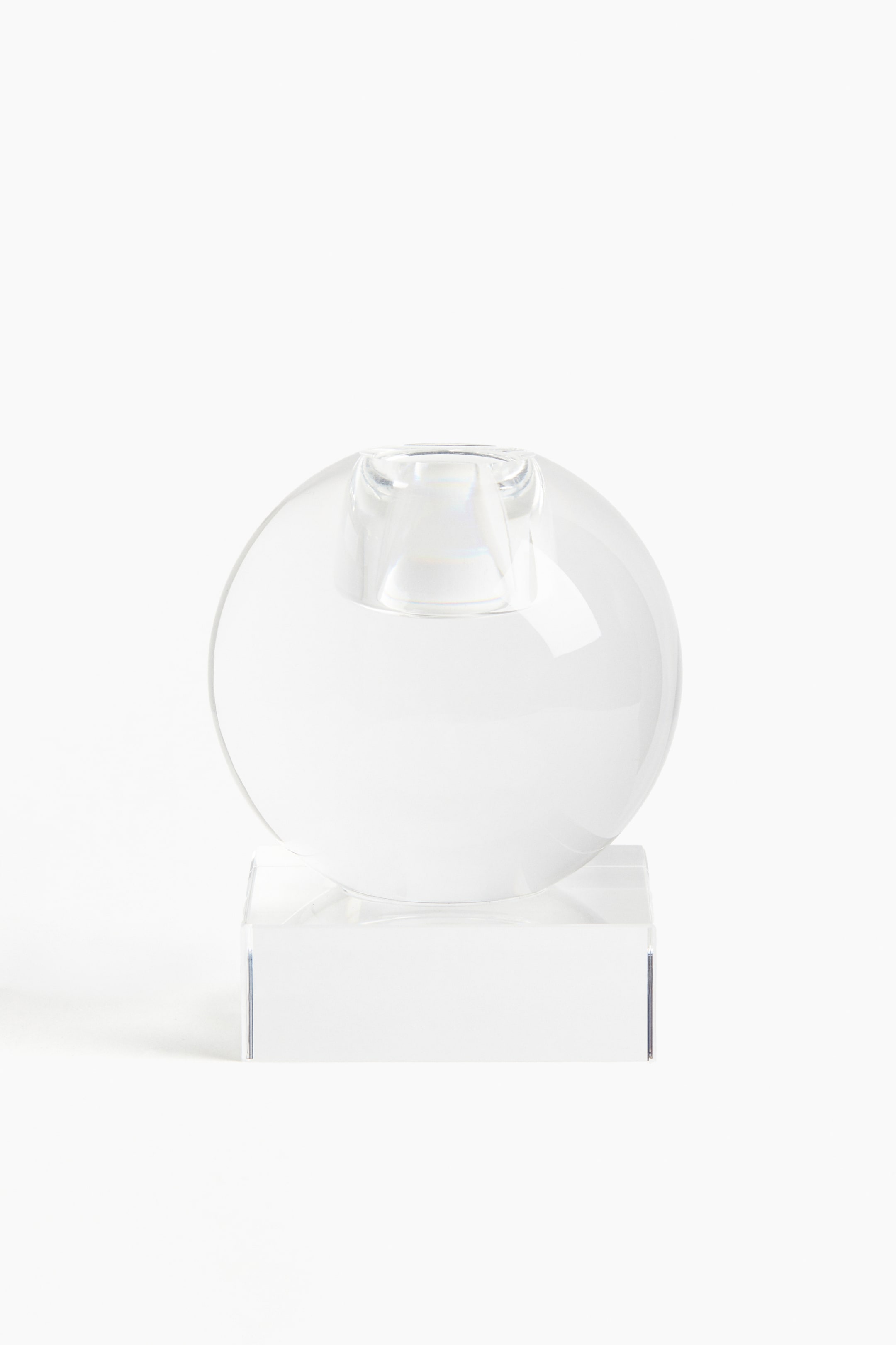 Visa större bild: Låg ljusstake i glas - Transparent - Home All | H&M SE 4