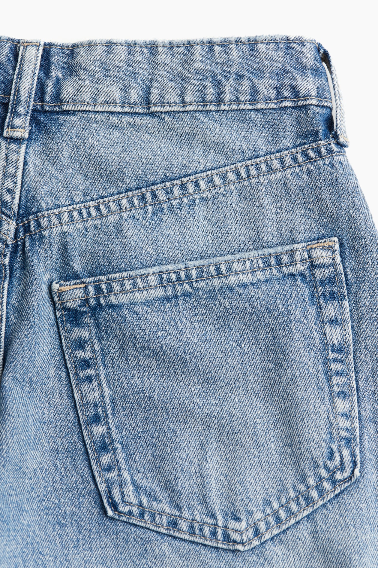 Blue High Rise Women's Denim Shorts By Being Human Clothing