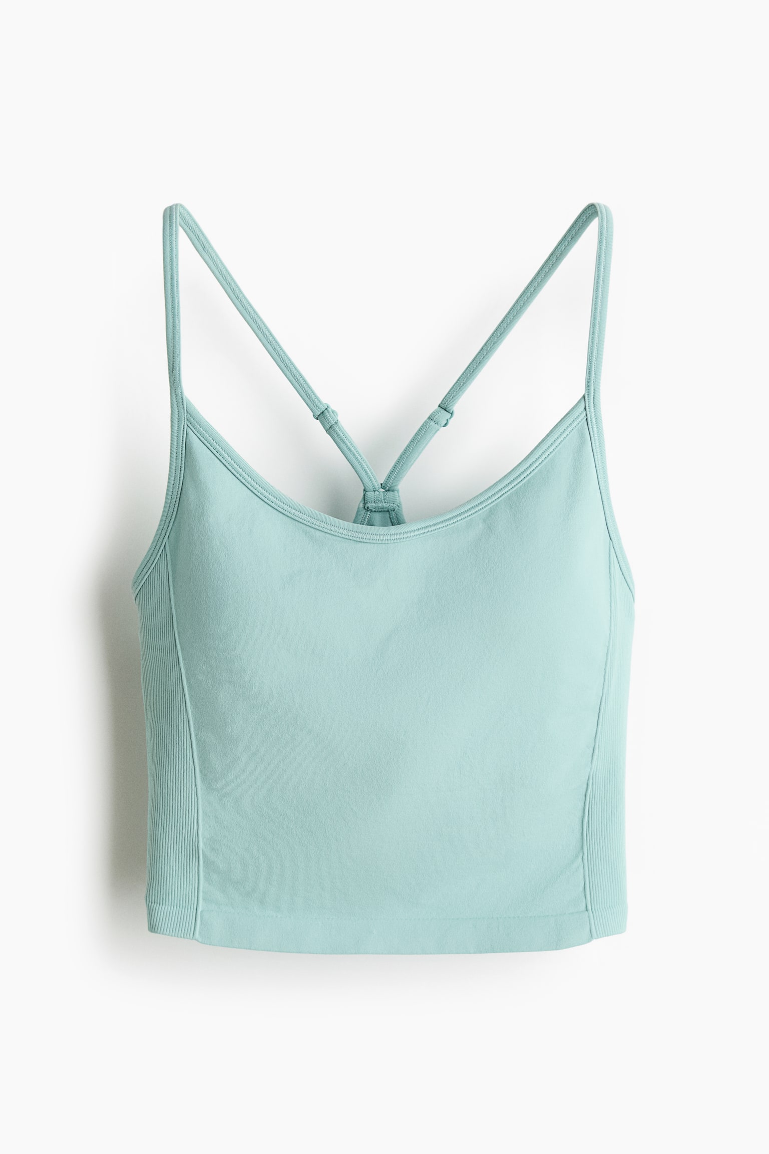 Seamless Sports top with DryMove™ - Light turquoise/Black/Brown/Dark grey - 2