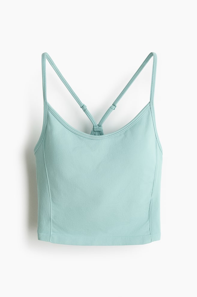 Seamless Sports top with DryMove™ - Light turquoise/Black/Ivory/Choco mocha/Brown/Dark grey - 1