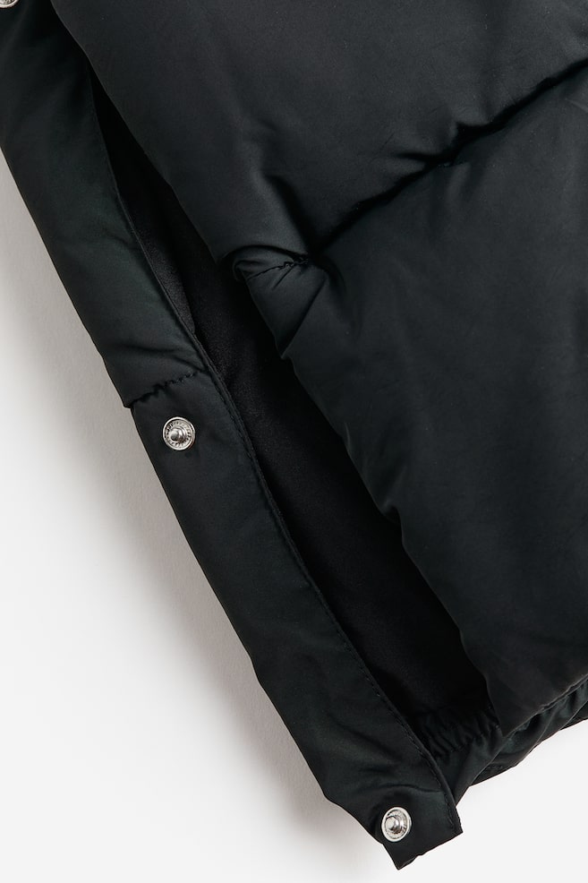 Water-repellent puffer coat - Black/Beige - 6