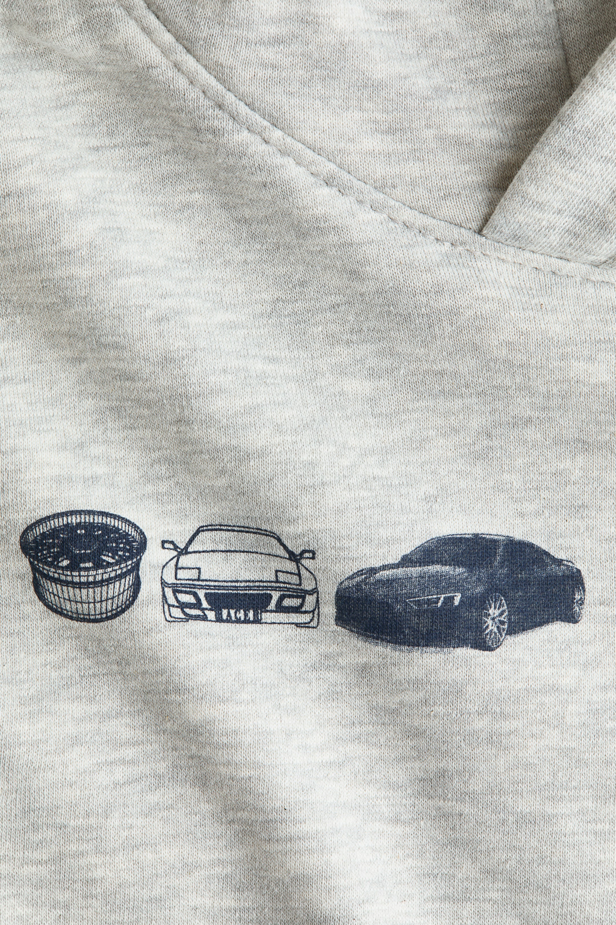 Zobraziť väčší obrázok: Mikina s kapucňou - Svetlosivá/Auto-series - DETI | H&M SK 3