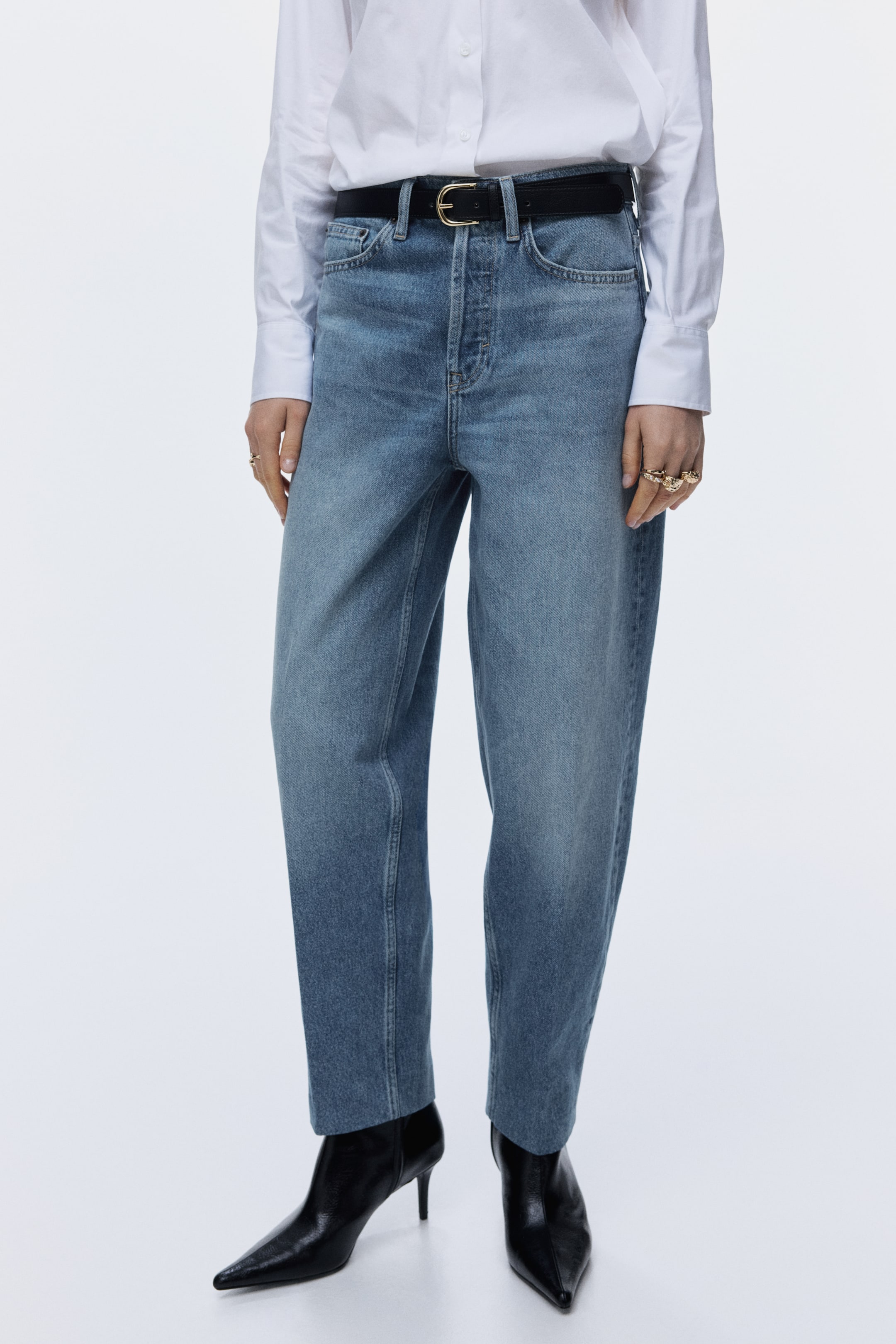 Größeres Bild anzeigen: Barrel High Ankle Jeans - Denim blue - Ladies | H&M AT 2