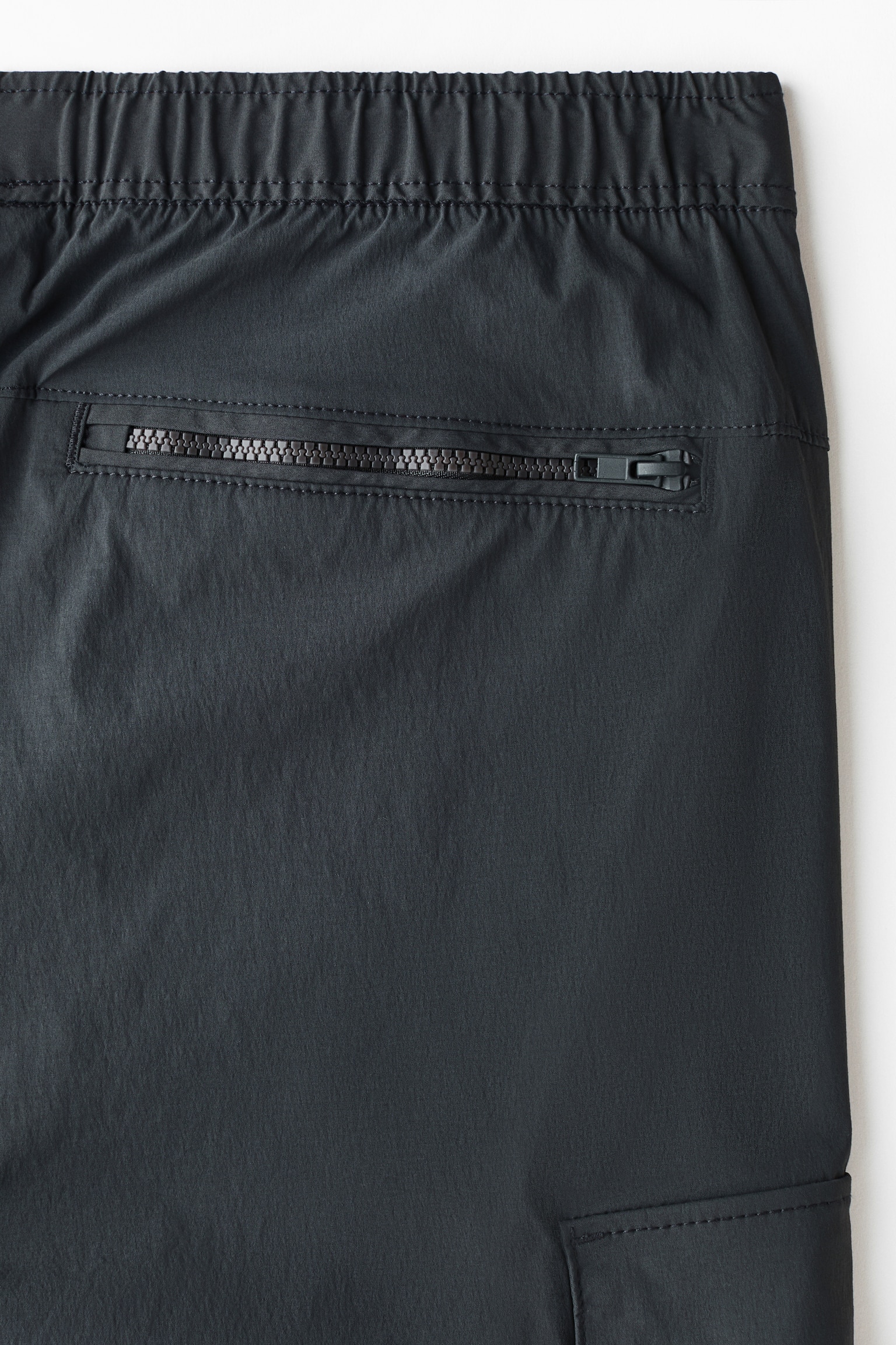 Regular Fit Nylon cargo trousers - Dark grey/Black - 3