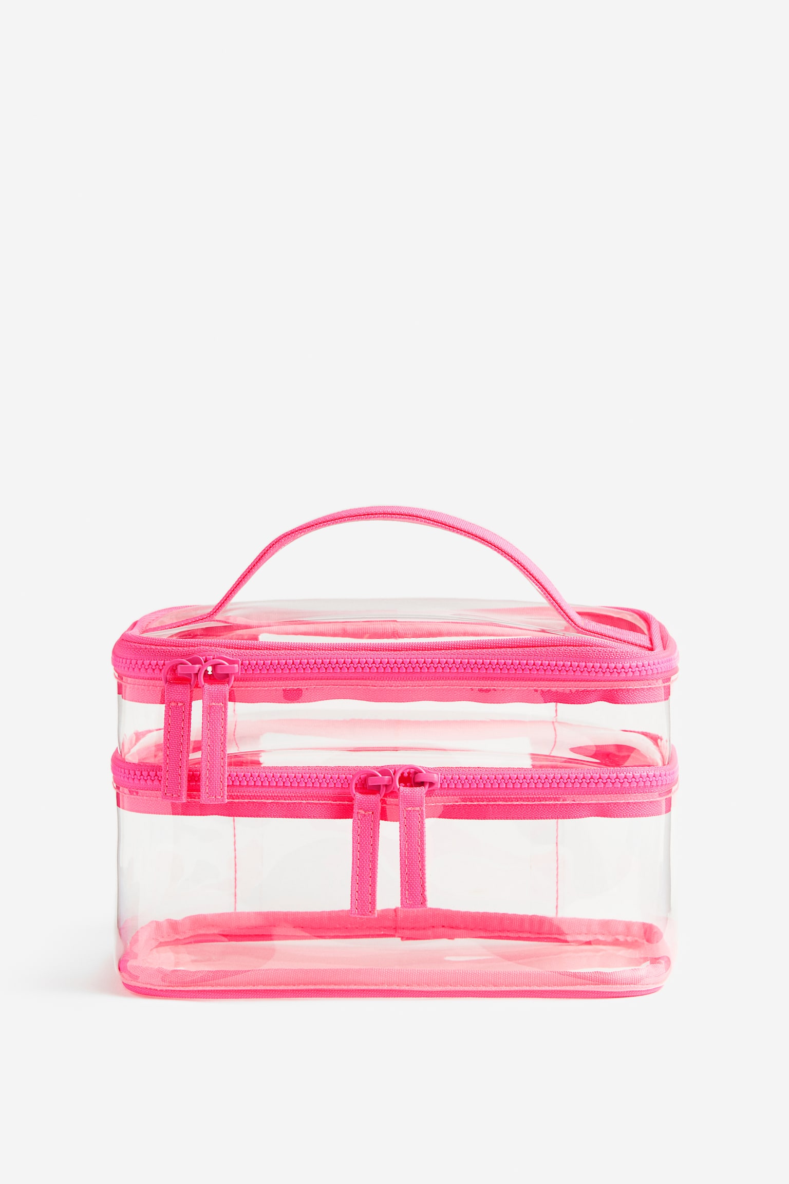 Trousse de toilette - Rose flamboyant/transparent/Transparent/noir/Transparent/Rose flamboyant - 1