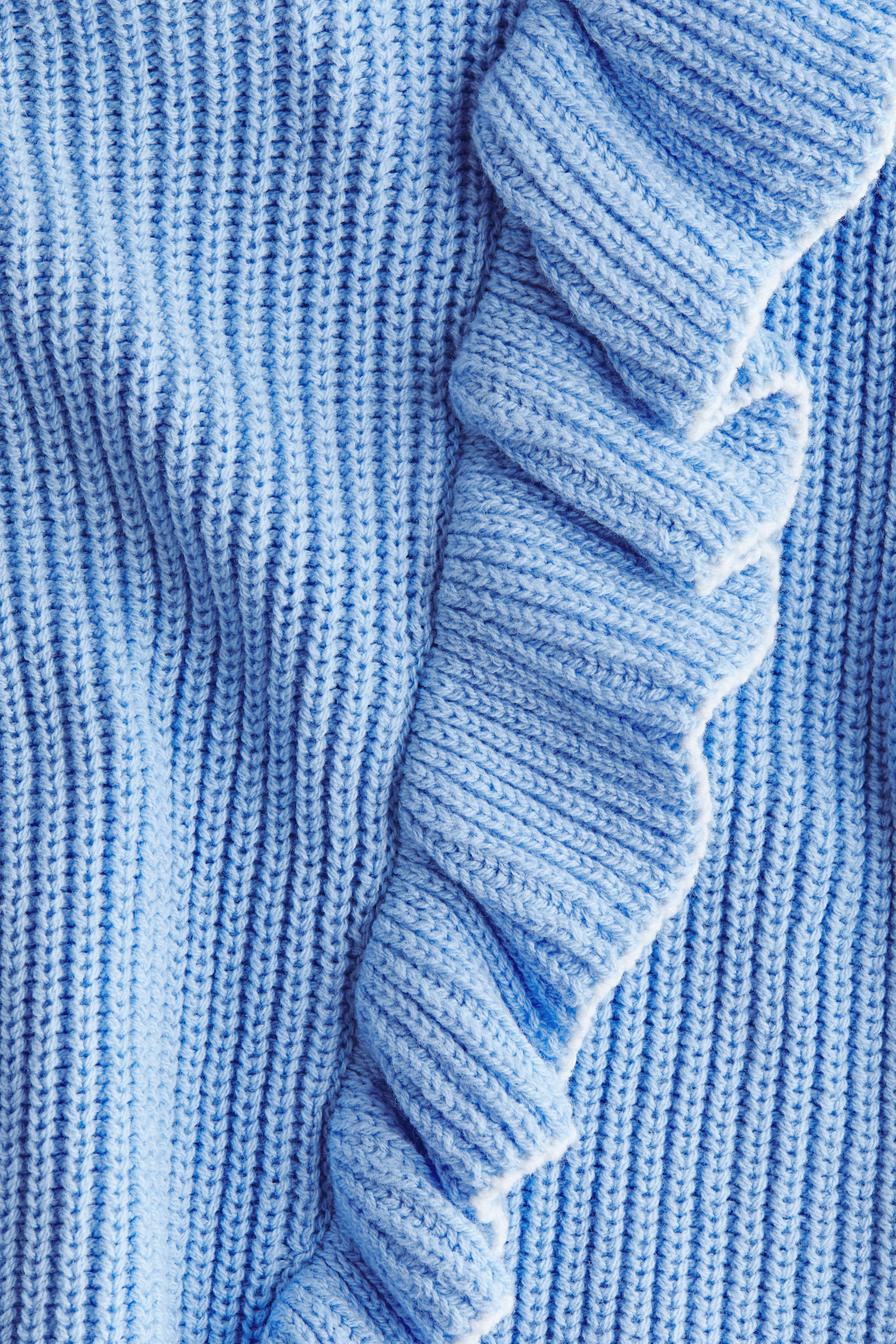 Ruffle-Trimmed Sweater