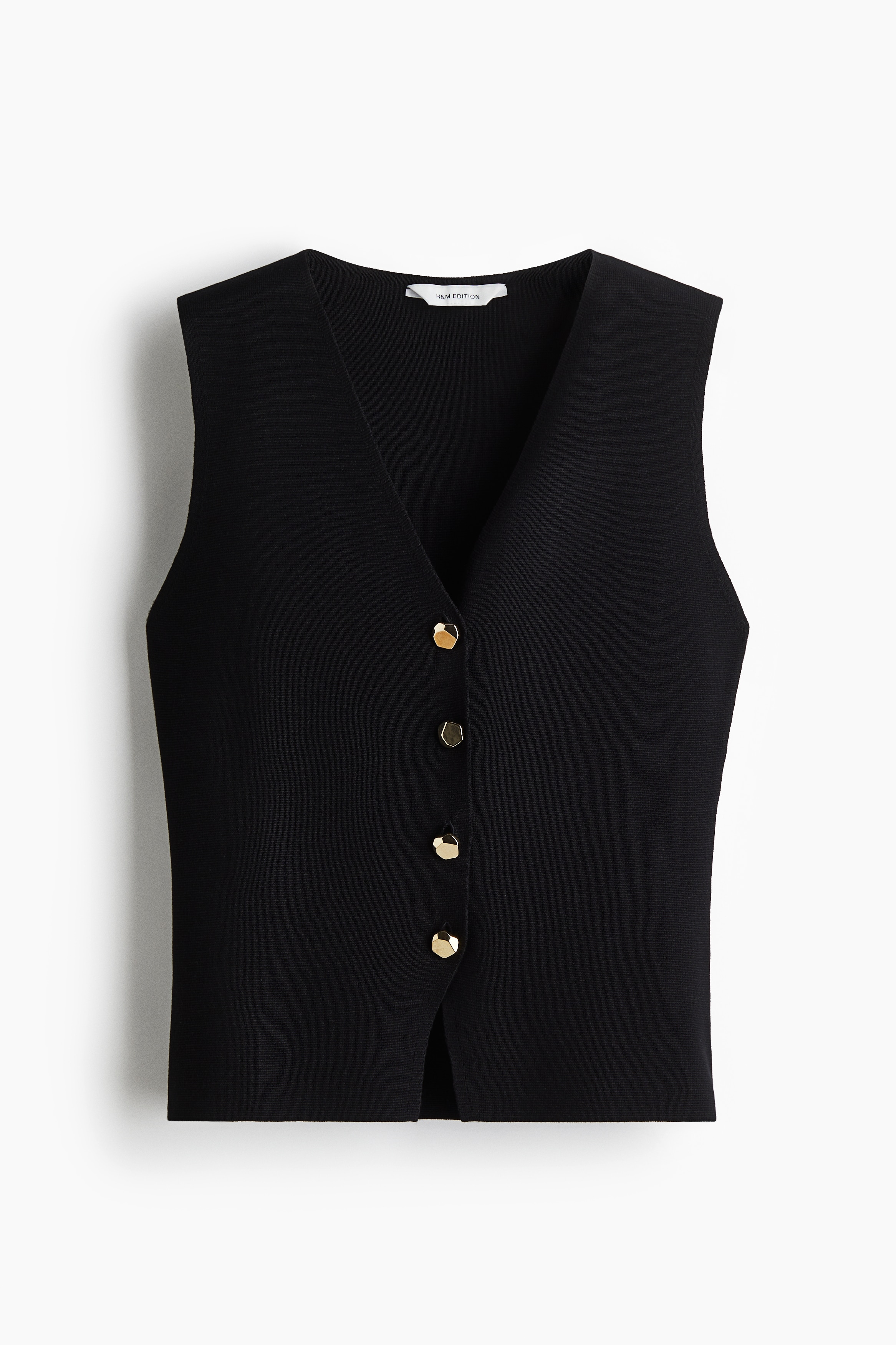 Bedene Oturan Yelek - Siyah/Krem