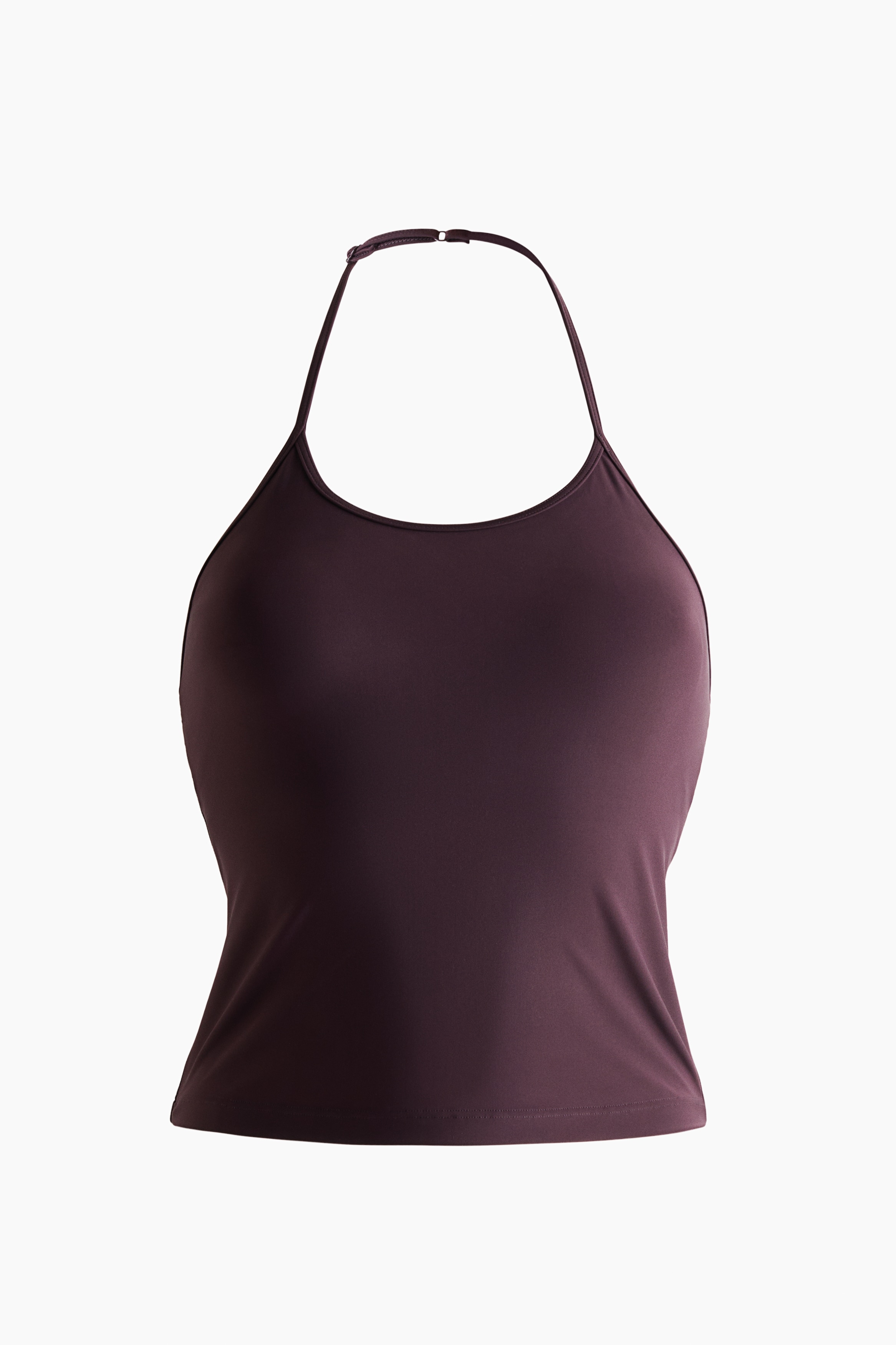 インテグラルブラ スポーツタンキニトップ Lycra® - オーベルジーヌパープル/ブラック