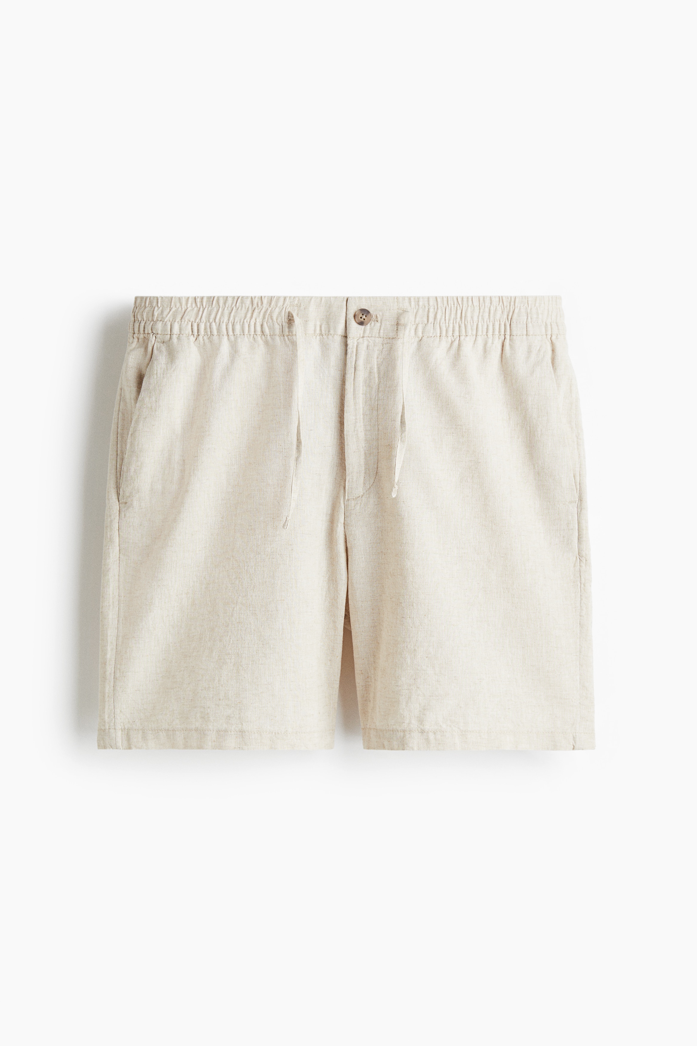 Regular Fit Linen-blend shorts - Beige/Brown/Black/White