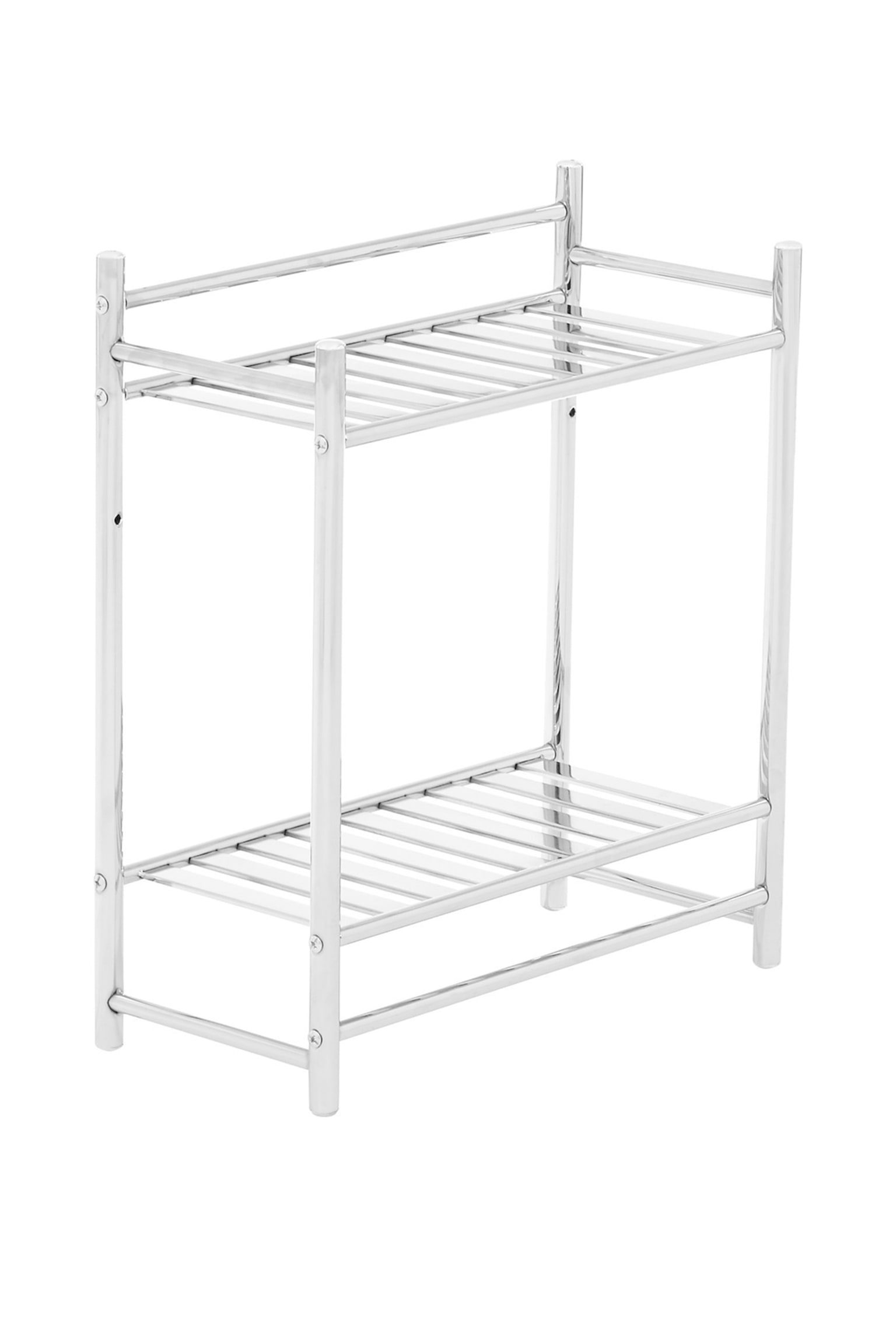 2 Tier Wall Mount Towel Shelves - Clear - 5