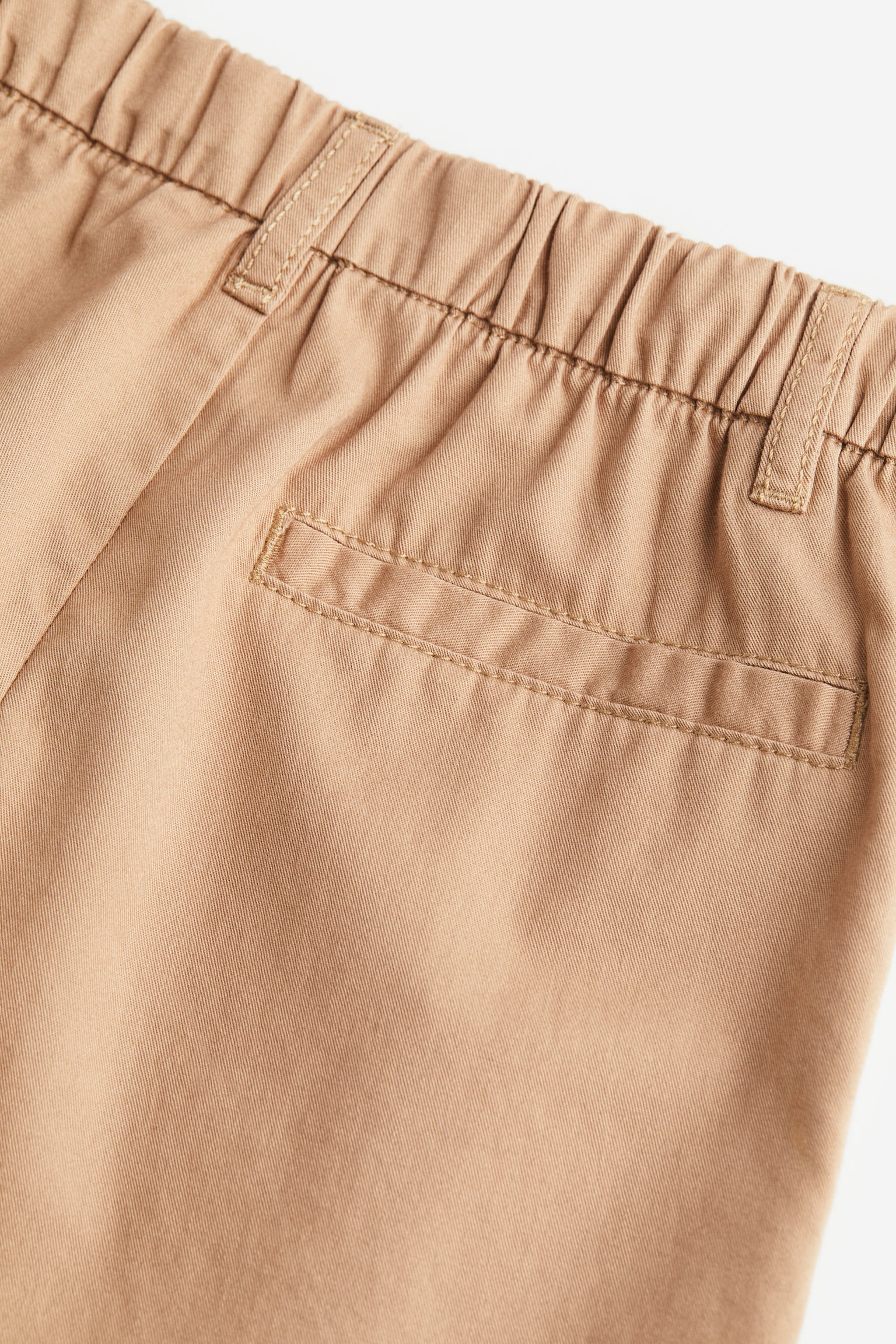 Cotton chino shorts - Beige/Khaki green - 3