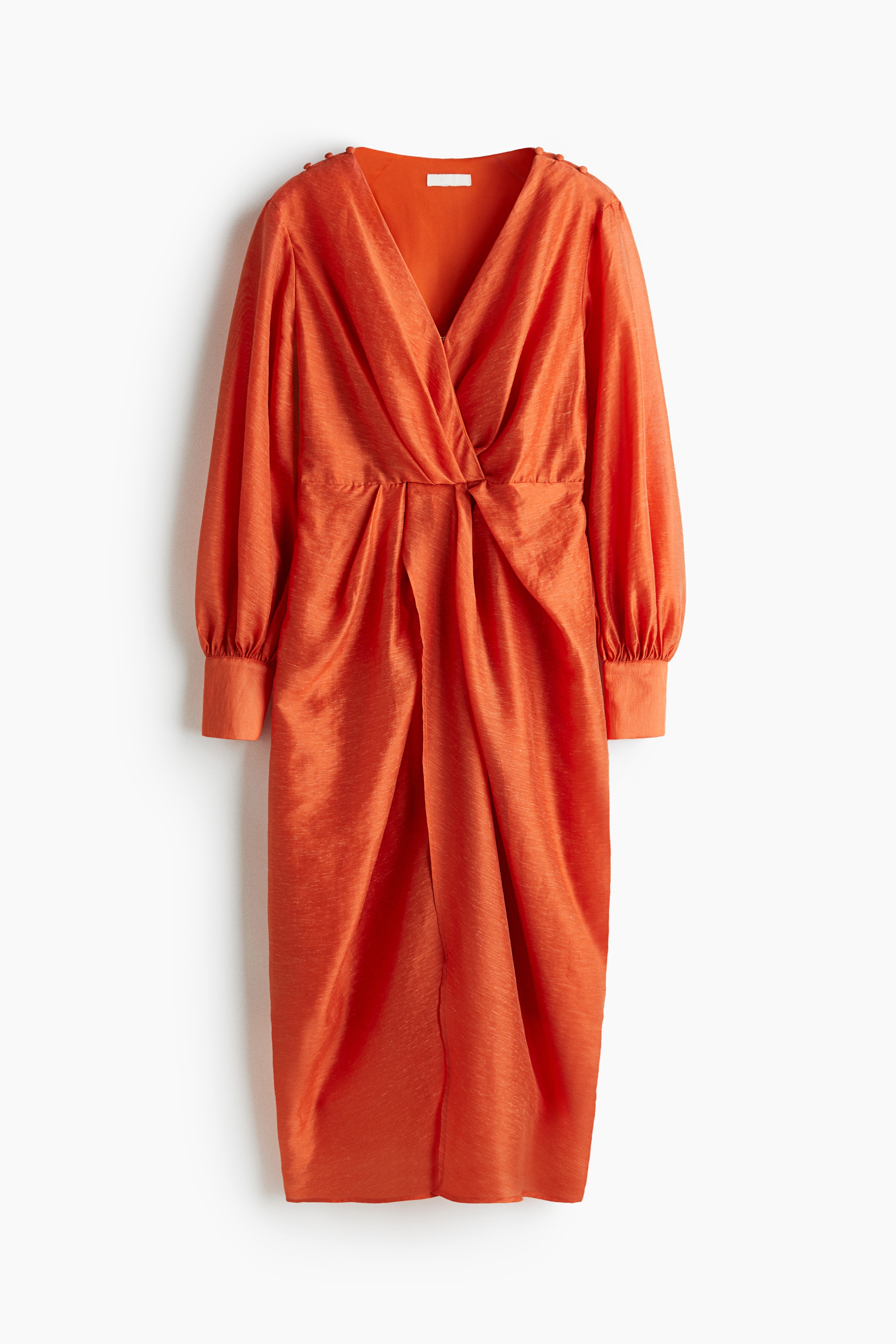 Balloon-sleeved dress