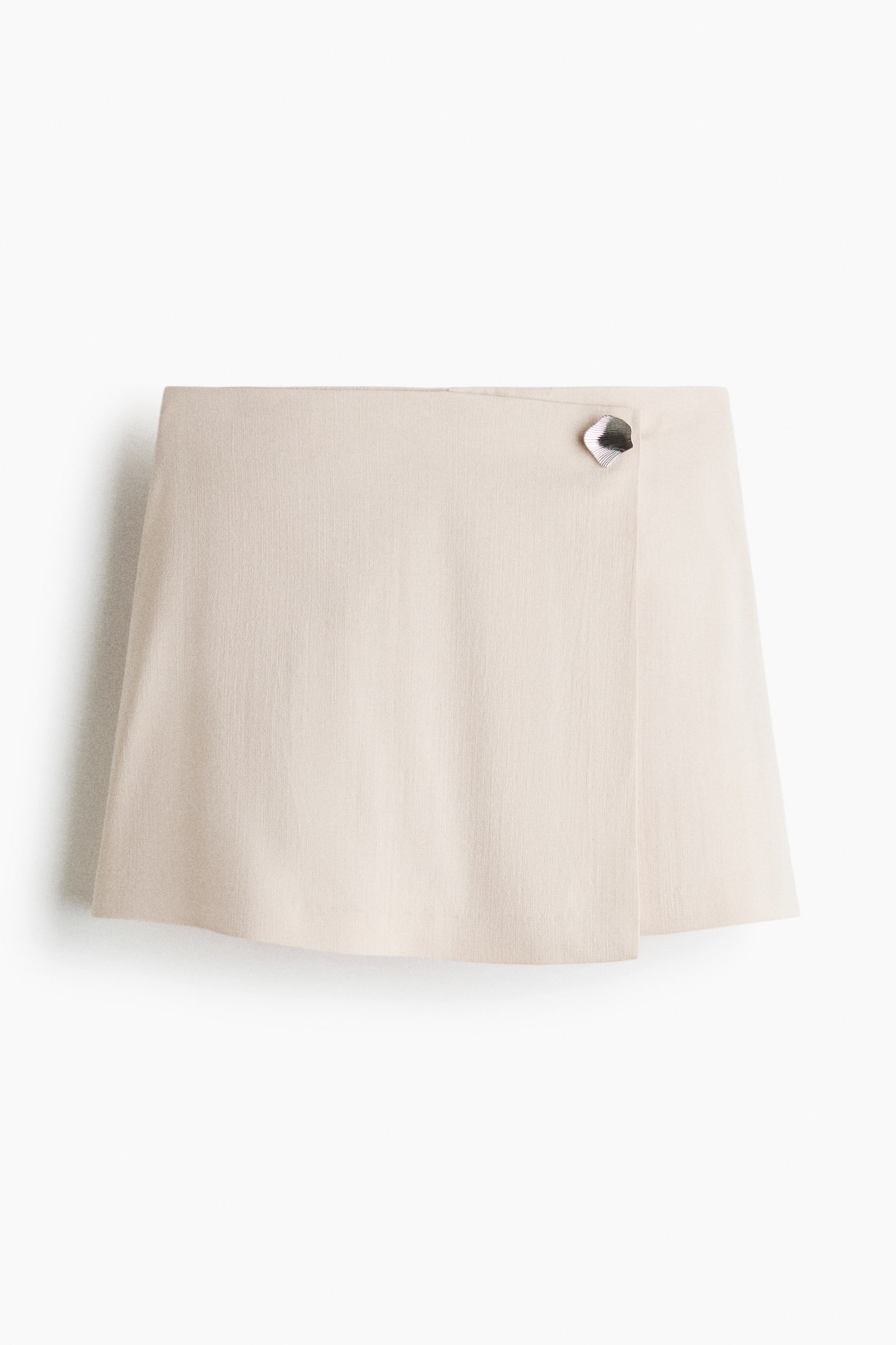 Wrap skort - Light beige/Black/White - 1