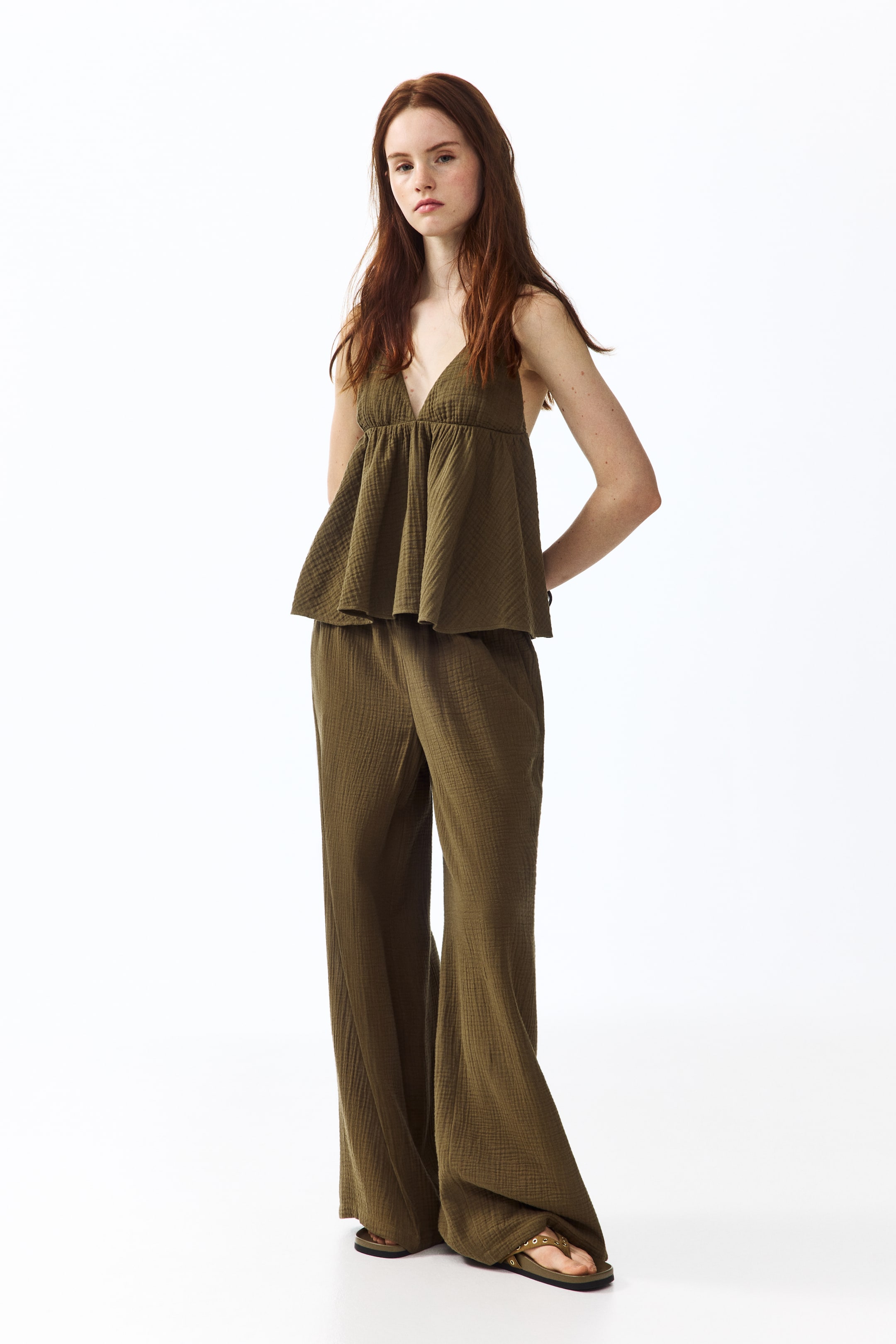 Cotton Halterneck Top